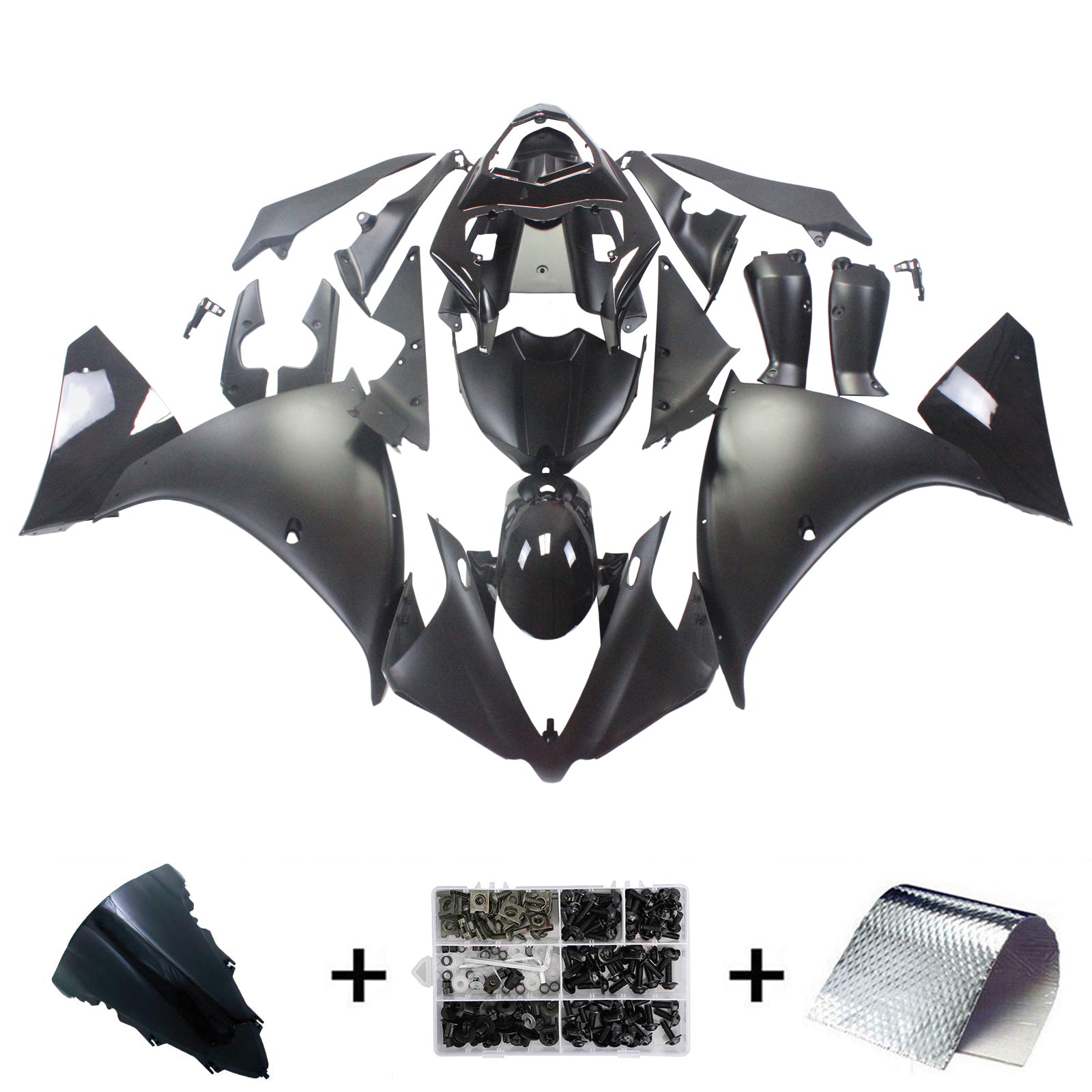 2012-2014 YAMAHA YZF 1000 R1 injektionsmässa kit Bodywork Plastic ABS #122