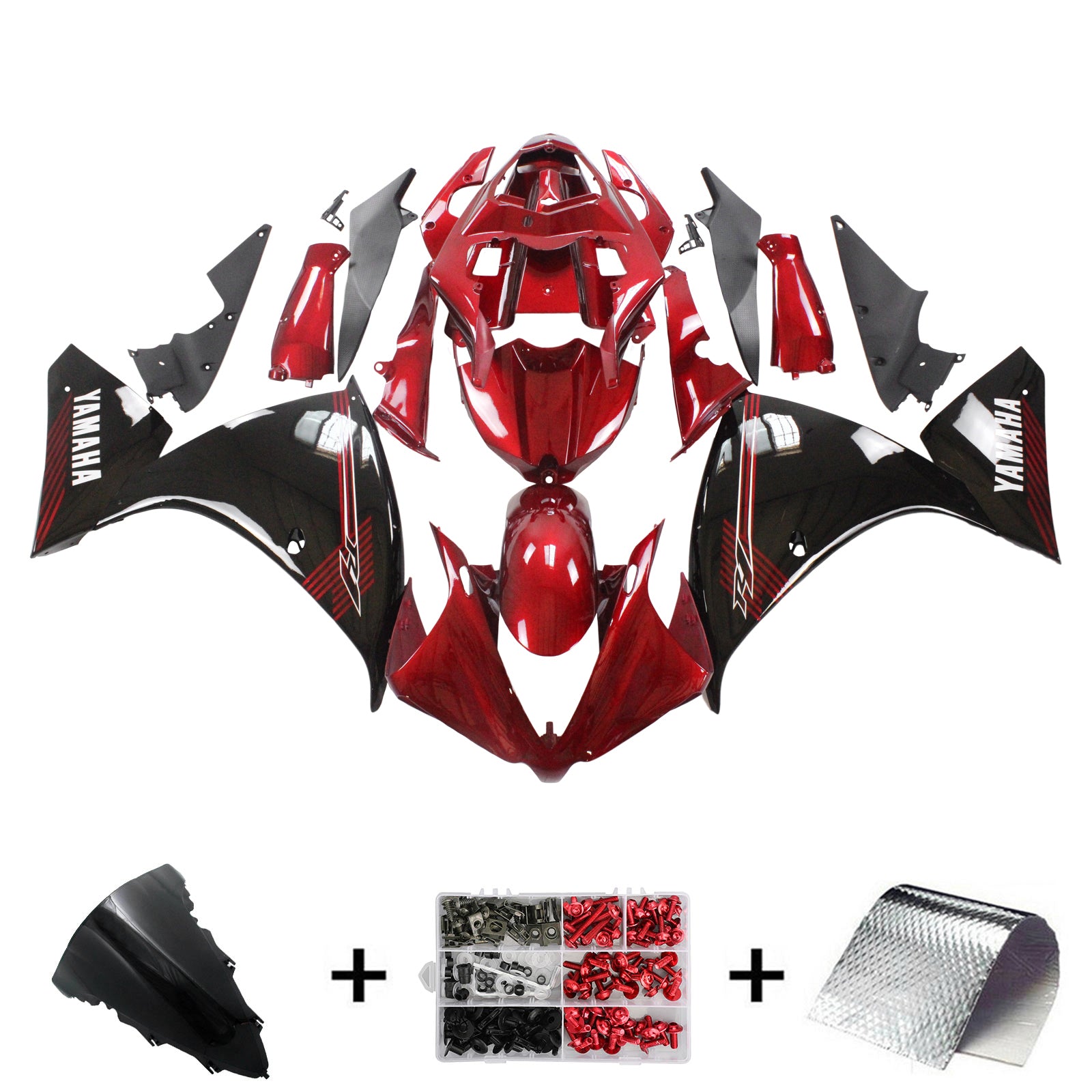 2012-2014 Yamaha YZF 1000 R1 Injection Fairing Kit Bodywork Plastic ABS #124