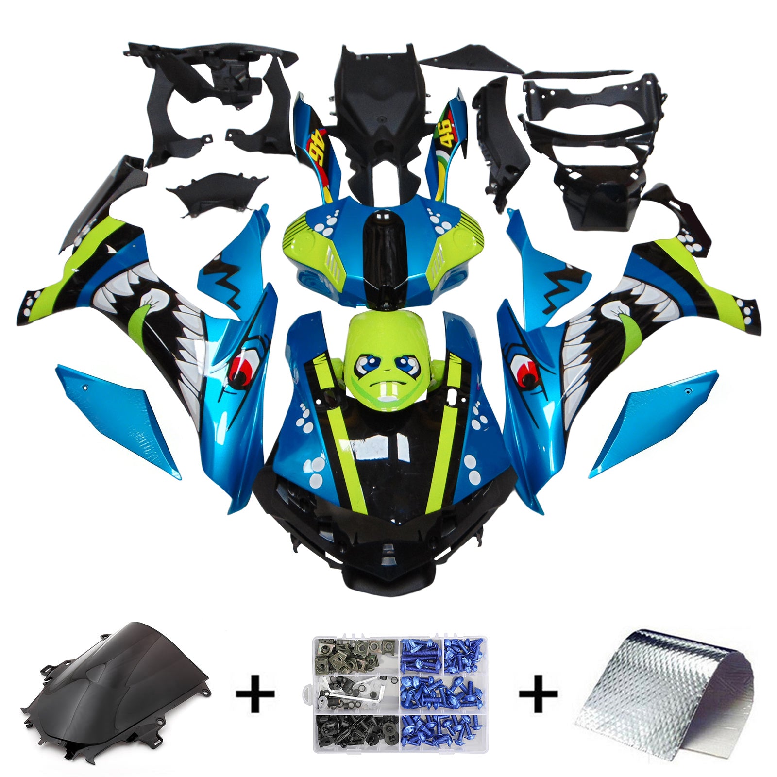 Kit de carénage Yamaha YZF 1000 R1 2015-2019 générique