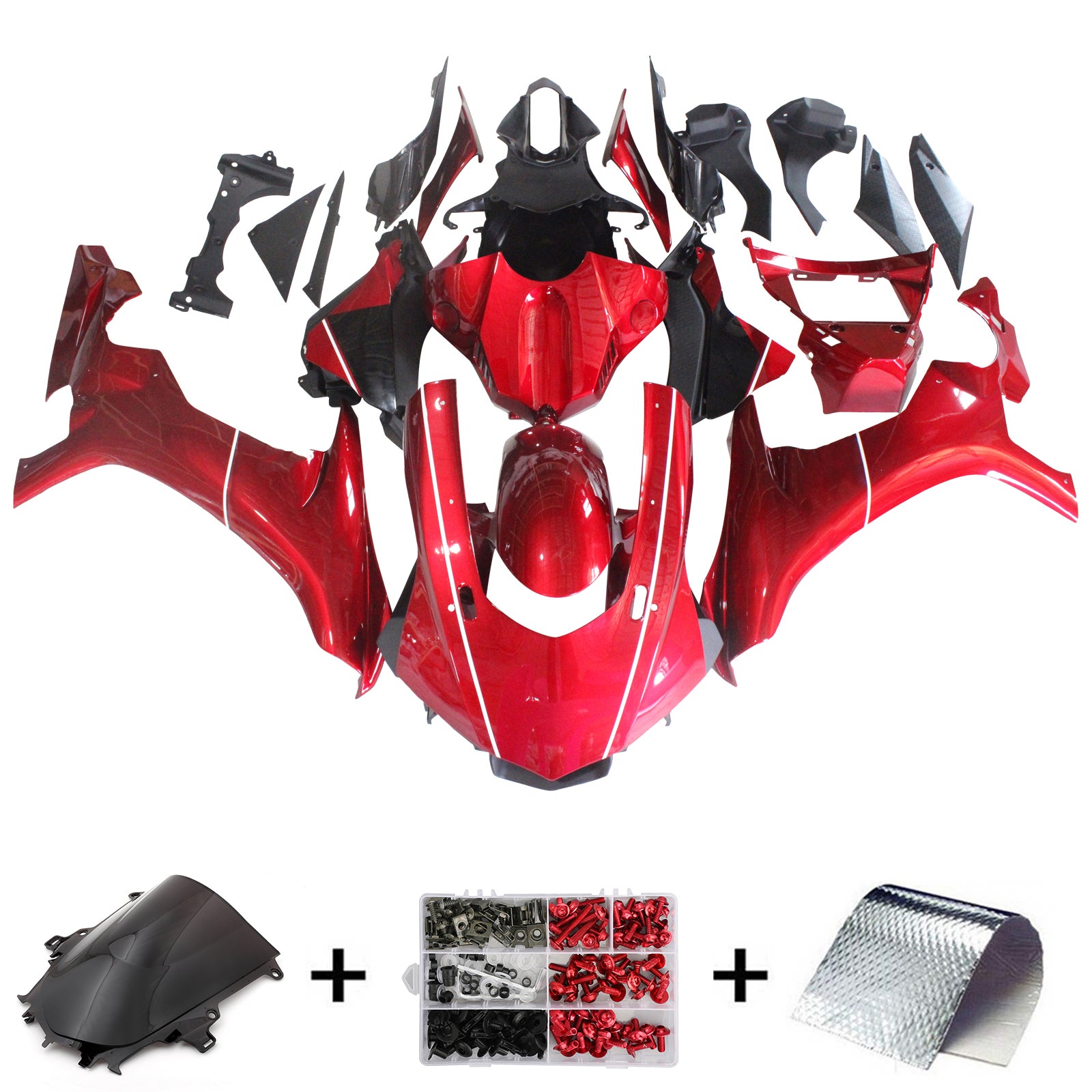 2015-2019 YAMAHA YZF 1000 R1 Injektion Fairing Kit Bodywork Plastic ABS #131