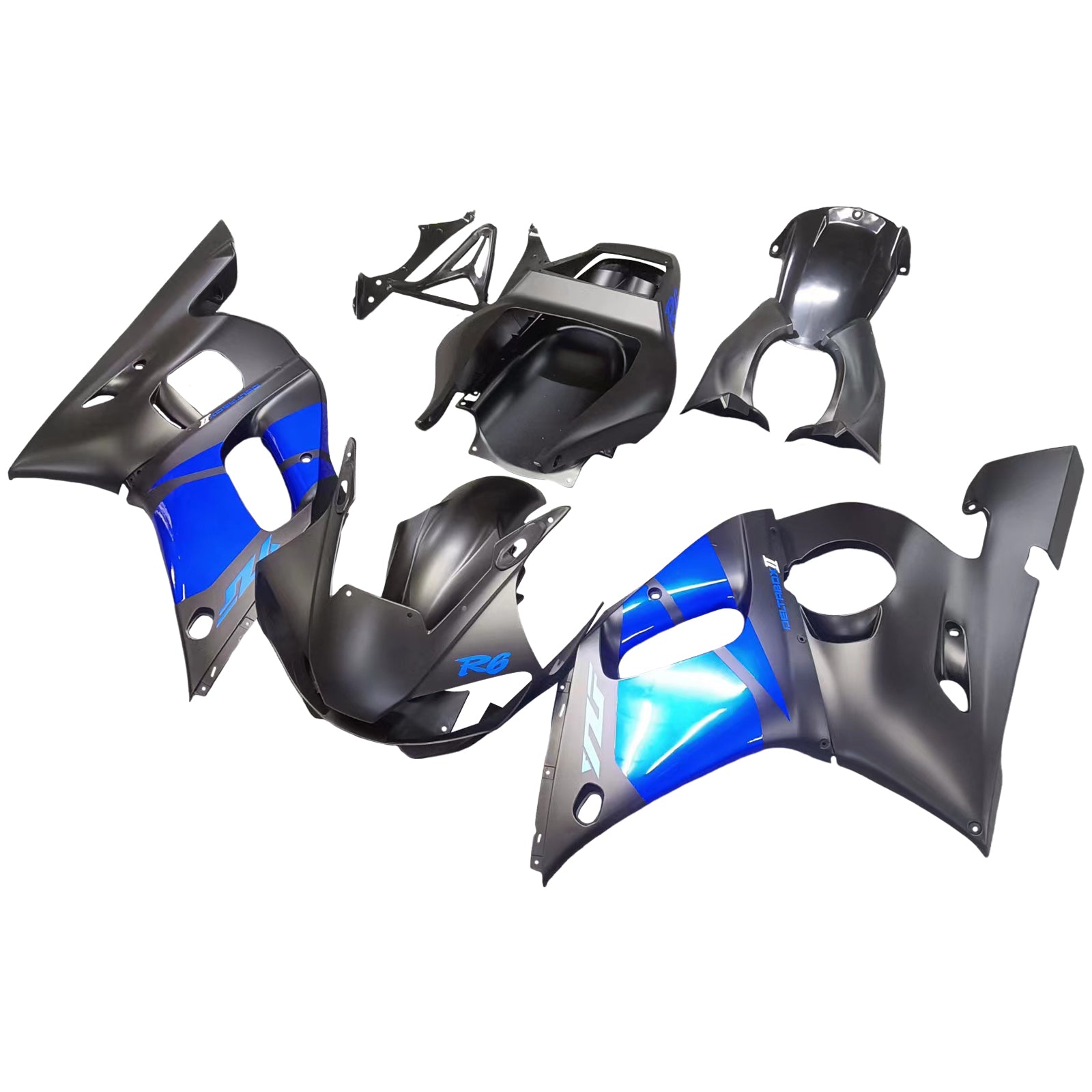 1998-2002 Yamaha YZF 600 R6 Injection Fairing Kit Bodywork Plastic ABS #28