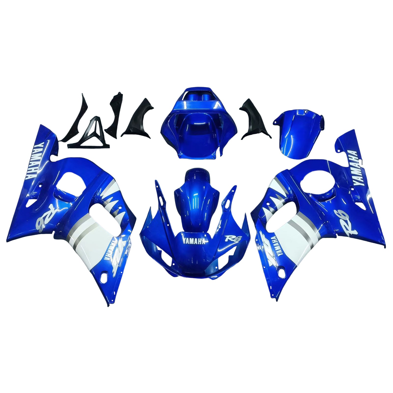 1998-2002 Yamaha YZF 600 R6 Injection Fairing Kit Bodywork Plastic ABS #107