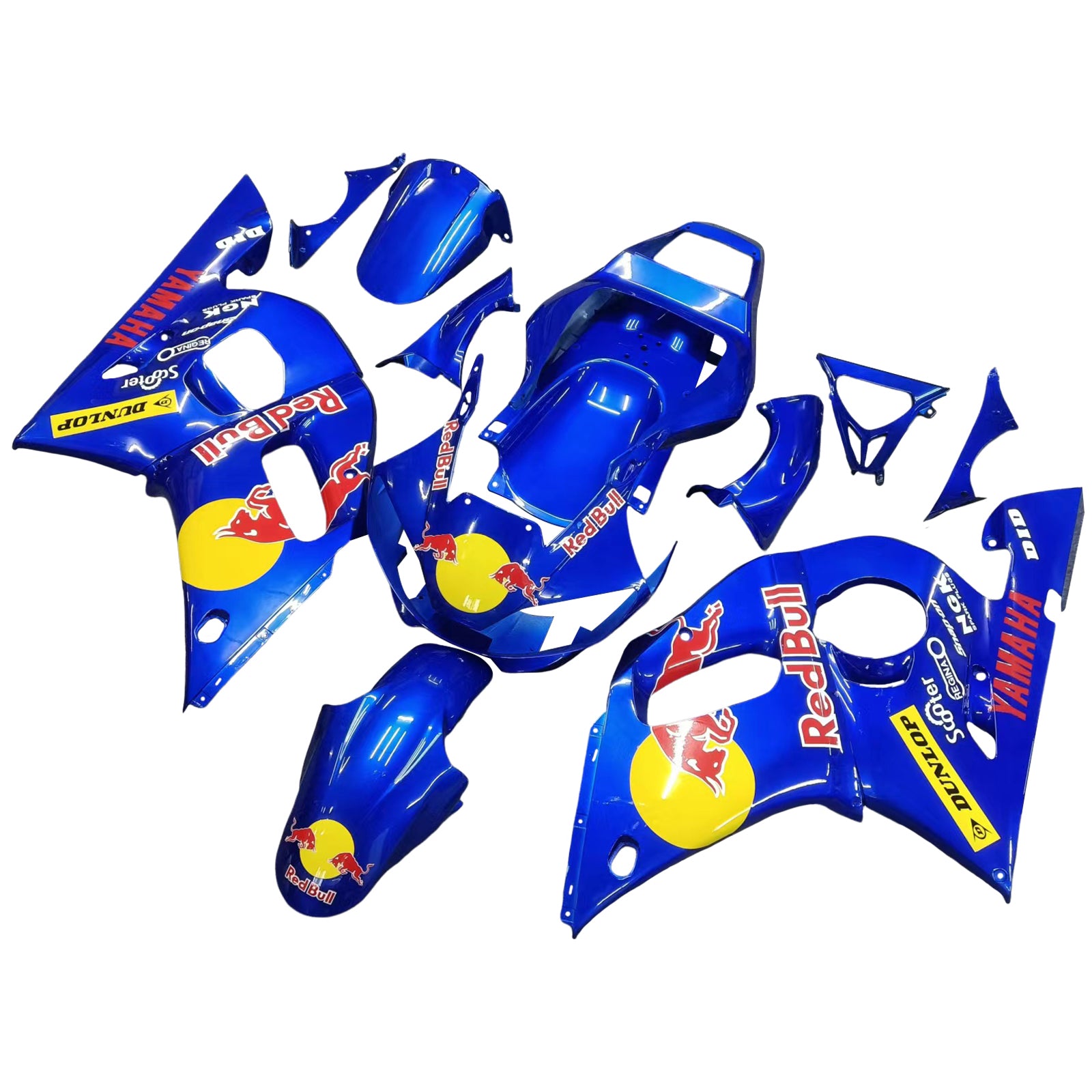 1998-2002 Yamaha YZF 600 R6 Kit de carénage d'injection carrosserie plastique ABS #111