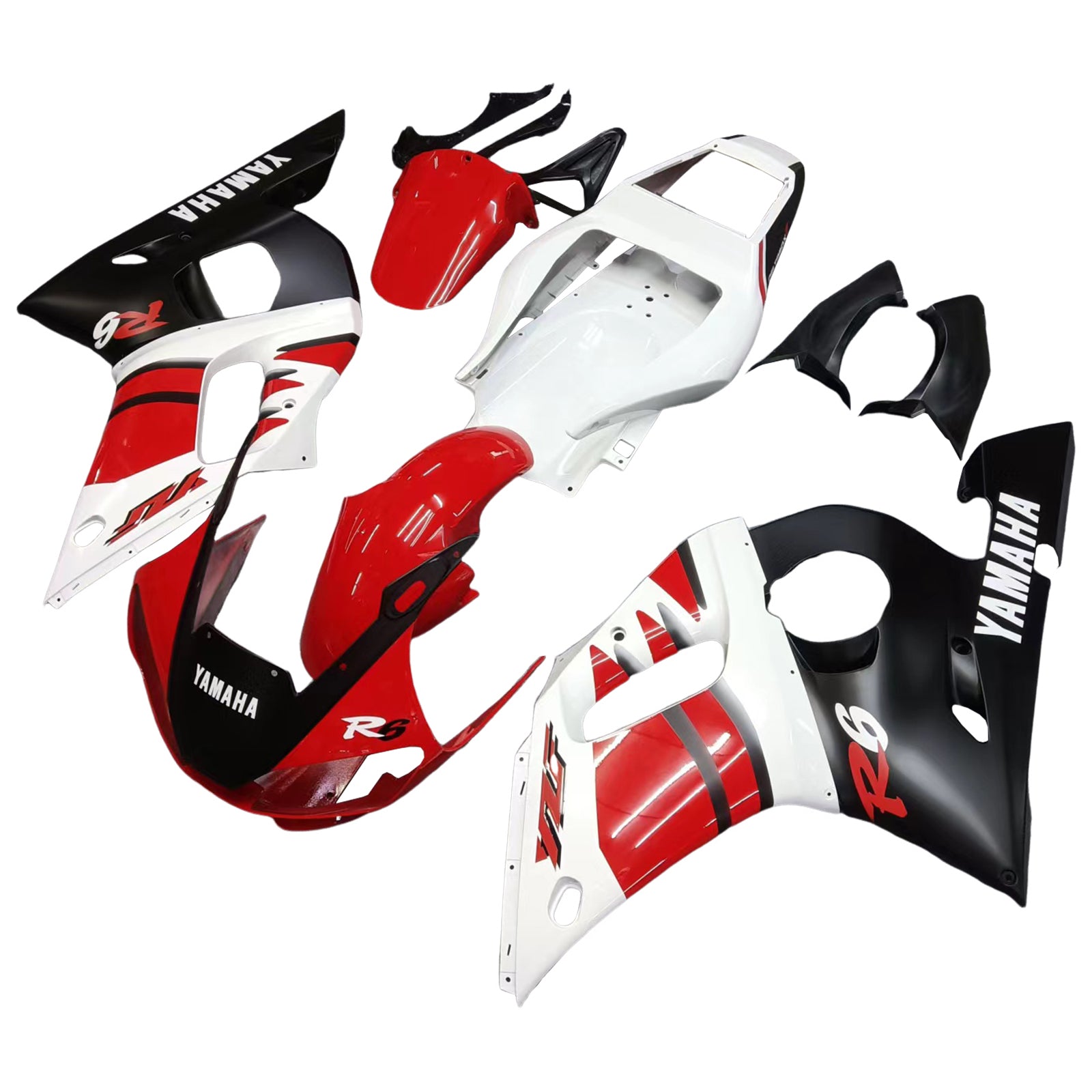 1998-2002 Yamaha YZF 600 R6 Injection Fairing Kit Bodywork Plastic ABS #112