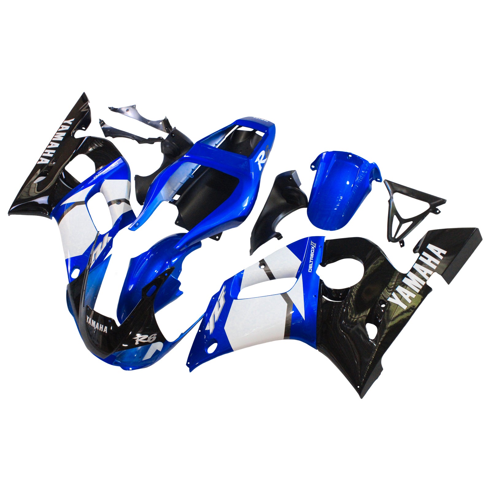 1998-2002 Yamaha YZF 600 R6 Injection Fairing Kit Bodywork Plastic ABS #126