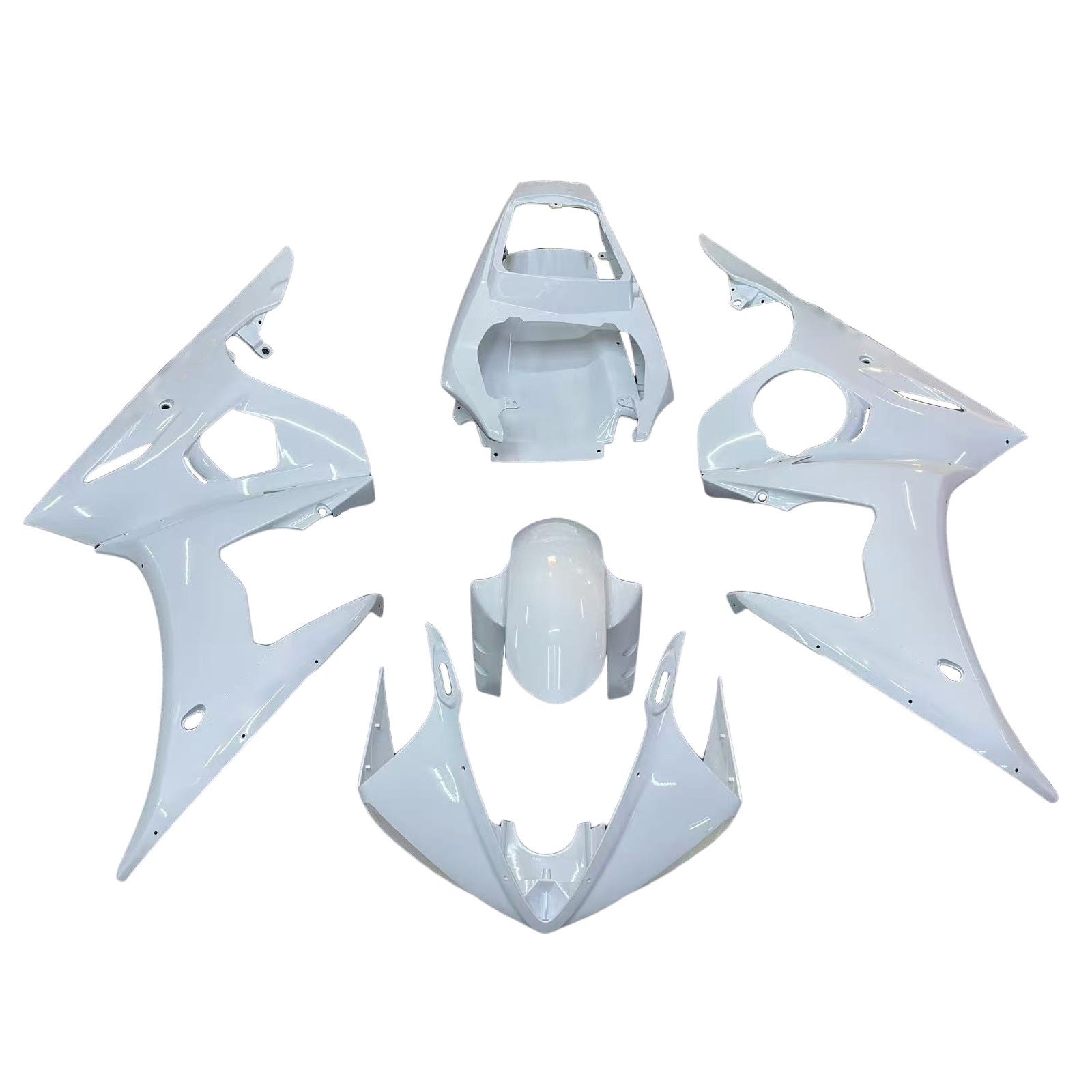 2003-2004 Yamaha YZF 600 R6 2006-2009 R6S Kit de carénage d'injection Amotopart carrosserie plastique ABS #103