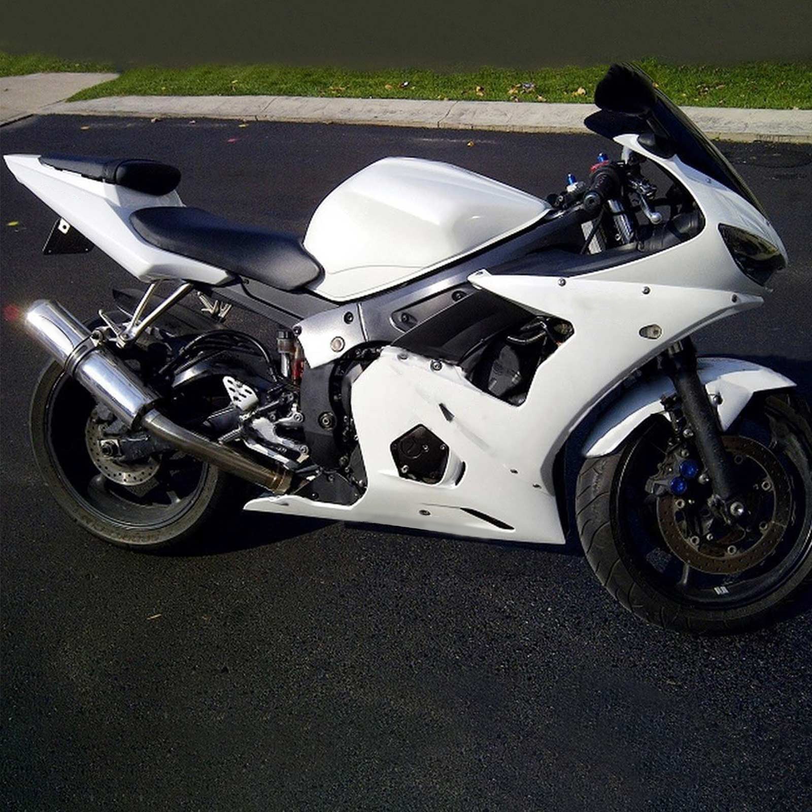2003-2004 Yamaha YZF 600 R6 2006-2009 R6S Kit de carénage d'injection Amotopart carrosserie plastique ABS #103