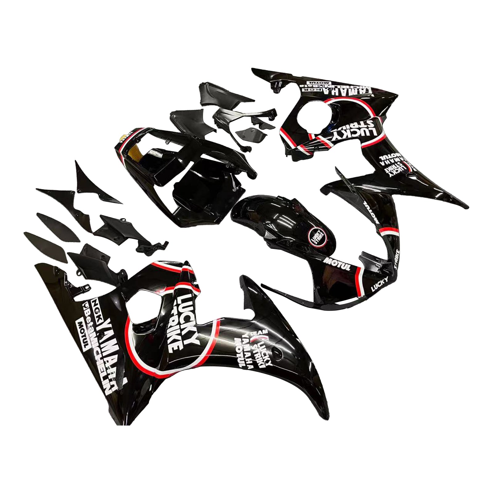 2003-2004 Yamaha YZF 600 R6 2006-2009 R6S Amotopart Injection Fairing Kit Bodywork Plastic ABS #105