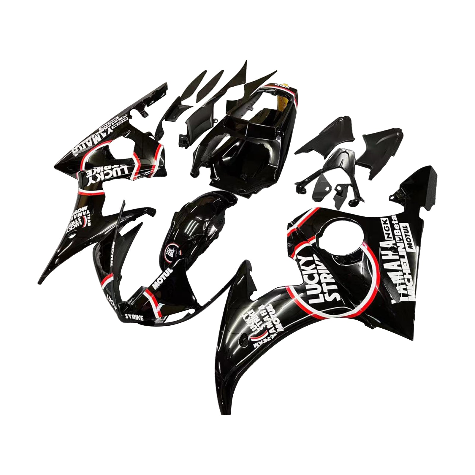 2003-2004 Yamaha YZF 600 R6 2006-2009 R6S Amotopart Injection Fairing Kit Bodywork Plastic ABS #105