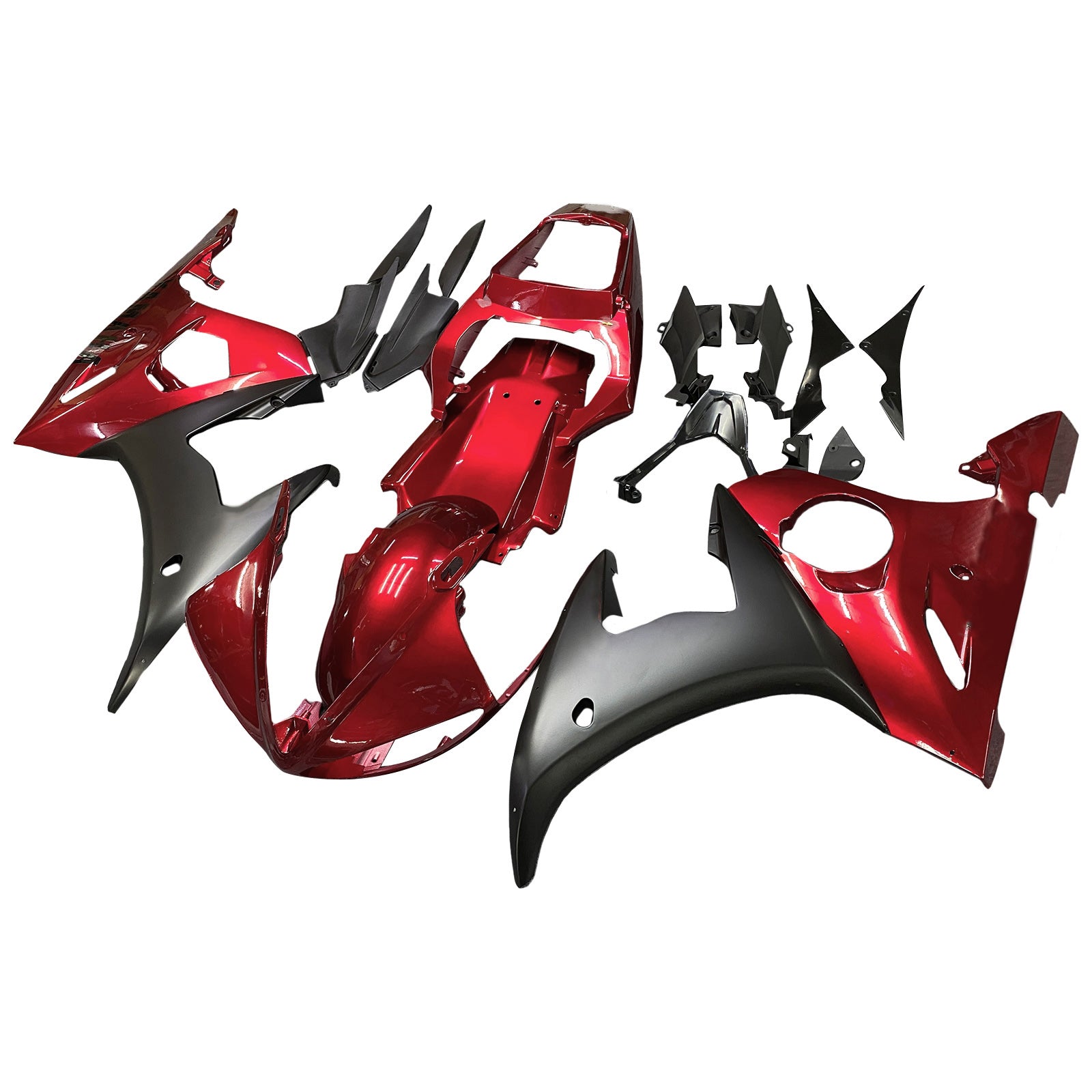 2003-2004 Yamaha YZF 600 R6 2006-2009 R6S AMOTOPT INJECÇÃO KIT BODYWORK ABS #127