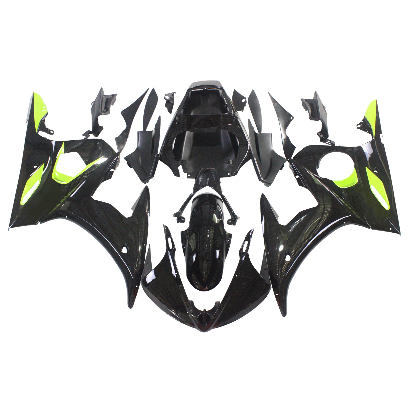 2003-2004 Yamaha YZF 600 R6 2006-2009 R6S Amotopart Injection Fairing Kit Bodywork Plastic ABS #149