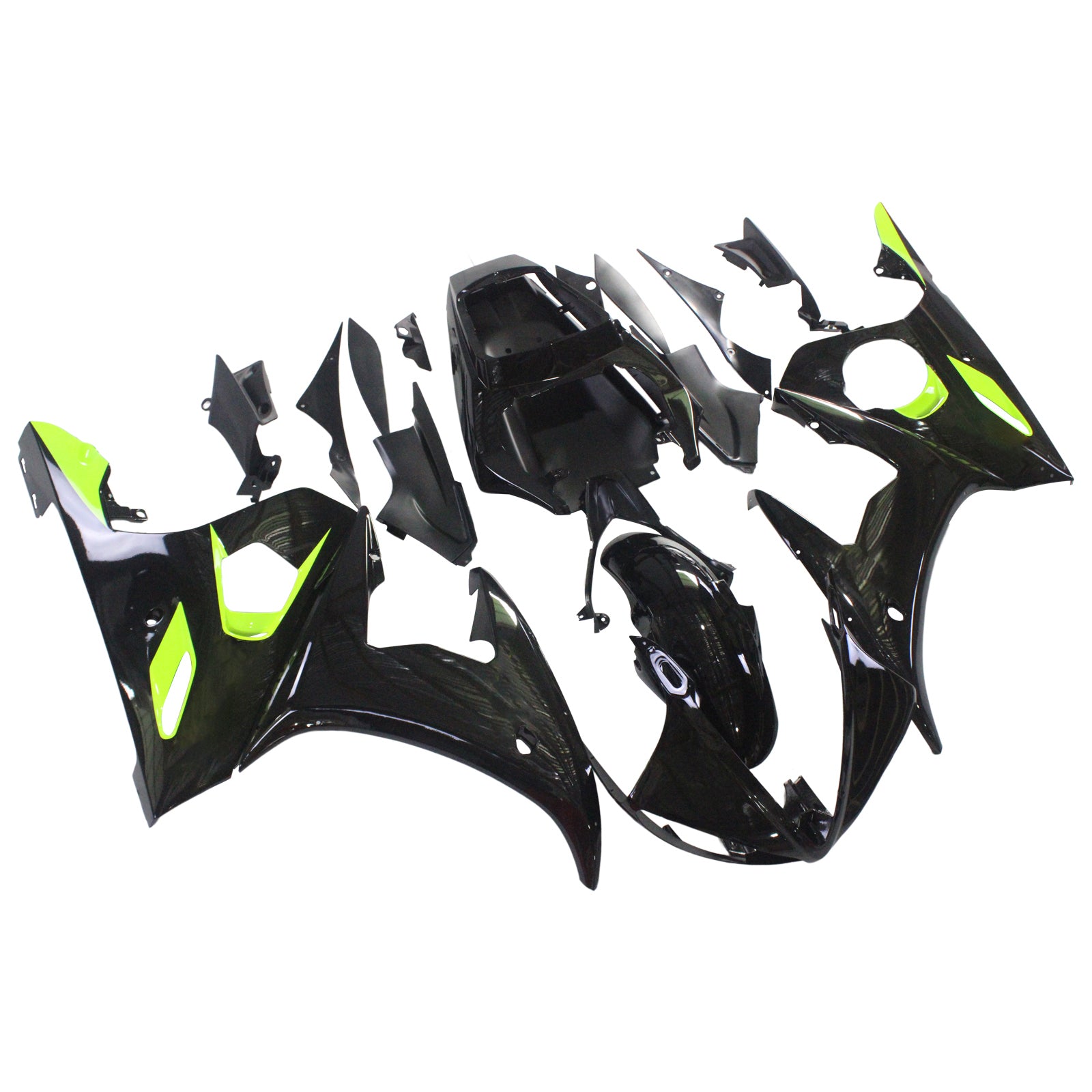 2003-2004 YAMAHA YZF 600 R6 2006-2009 R6S AMOTOPART INJEKTIONSKIT KIT BOODYWORK PLAX ABS #149