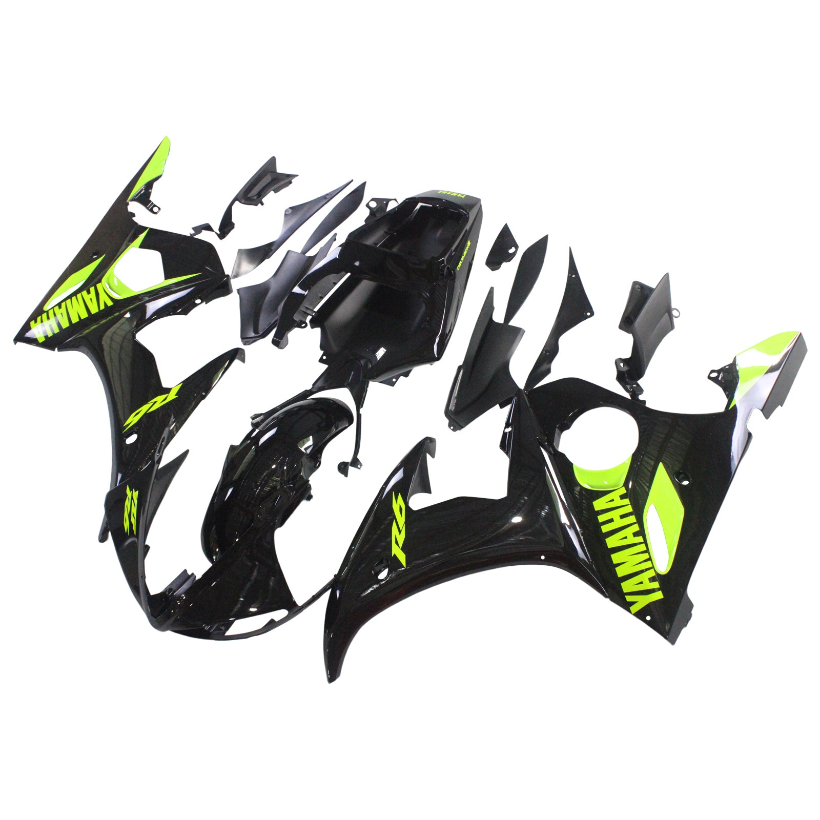 2003-2004 Yamaha YZF 600 R6 2006-2009 R6S Amotopart Injection Fairing Kit Bodywork Plastic ABS #149