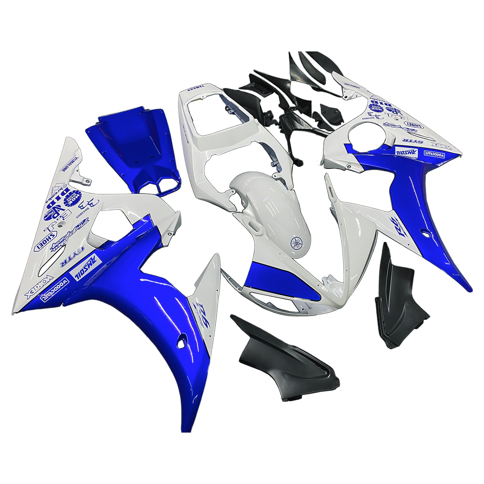 2003-2004 Yamaha YZF 600 R6 / 2006-2009 R6S Injection Fairing Kit Karosseri Plast ABS #151