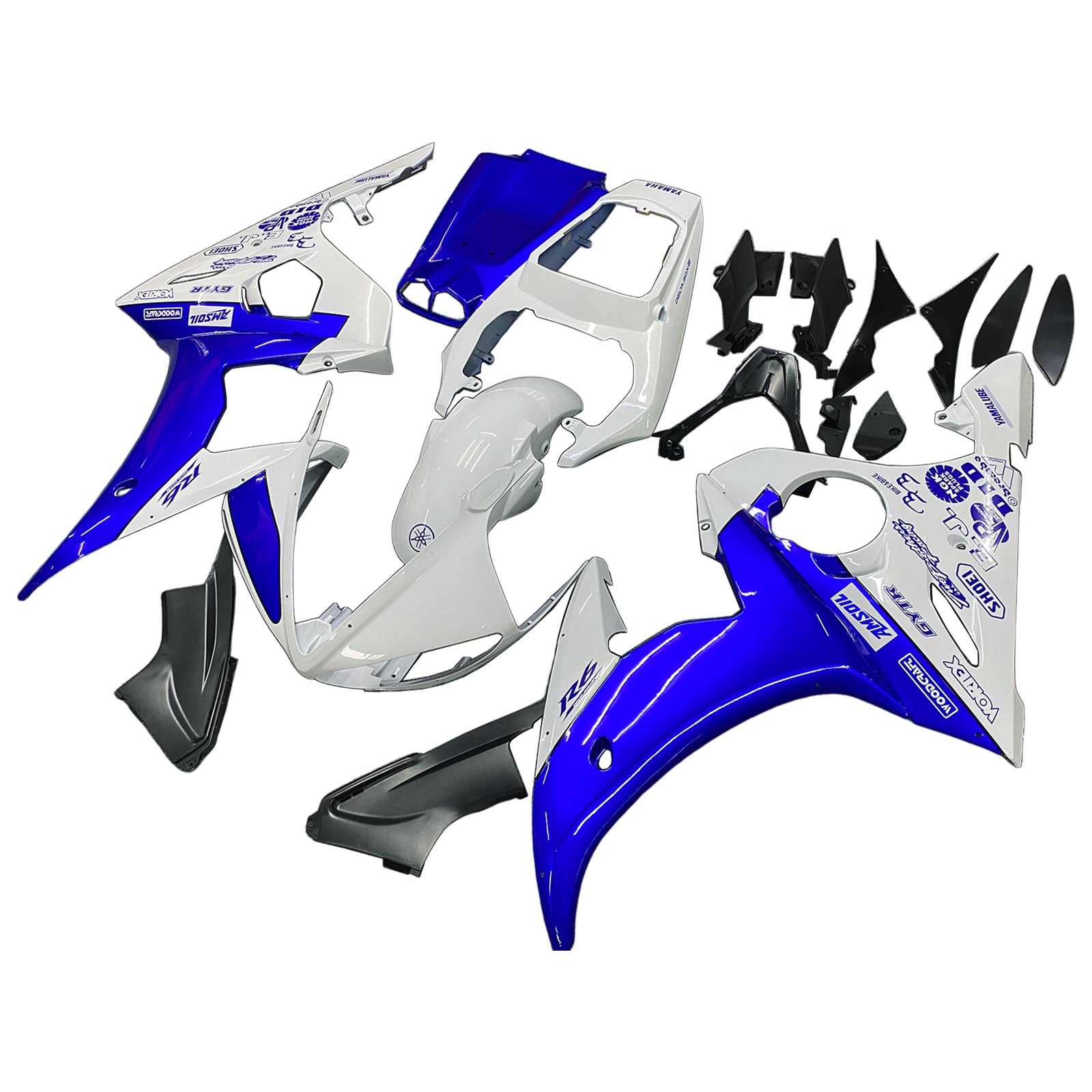 2003-2004 Yamaha YZF 600 R6 / 2006-2009 R6S Injection Fairing Kit Karosseri Plast ABS #151