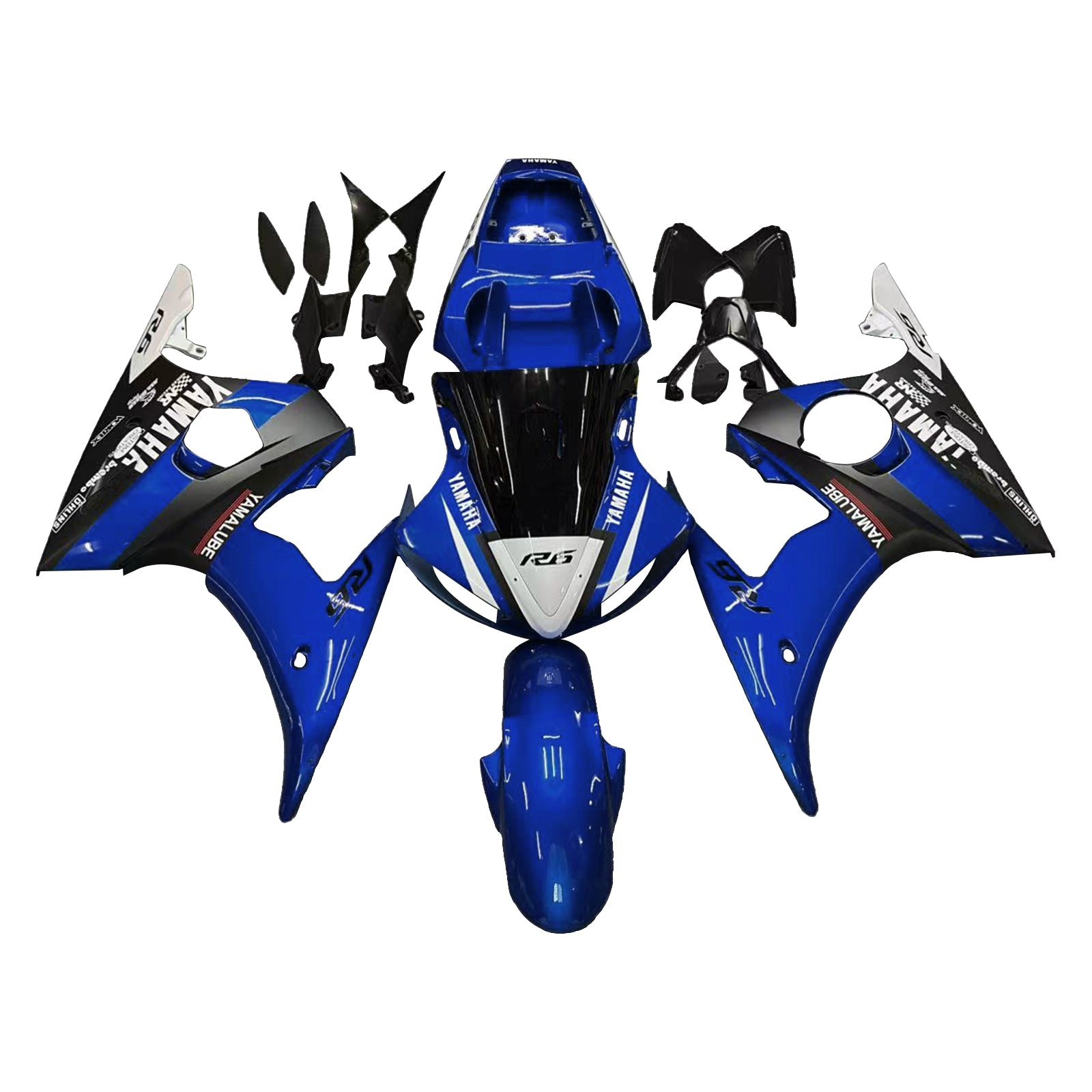 2003-2004 Yamaha YZF 600 R6/R6S Kit de carénage d'injection carrosserie plastique ABS #156