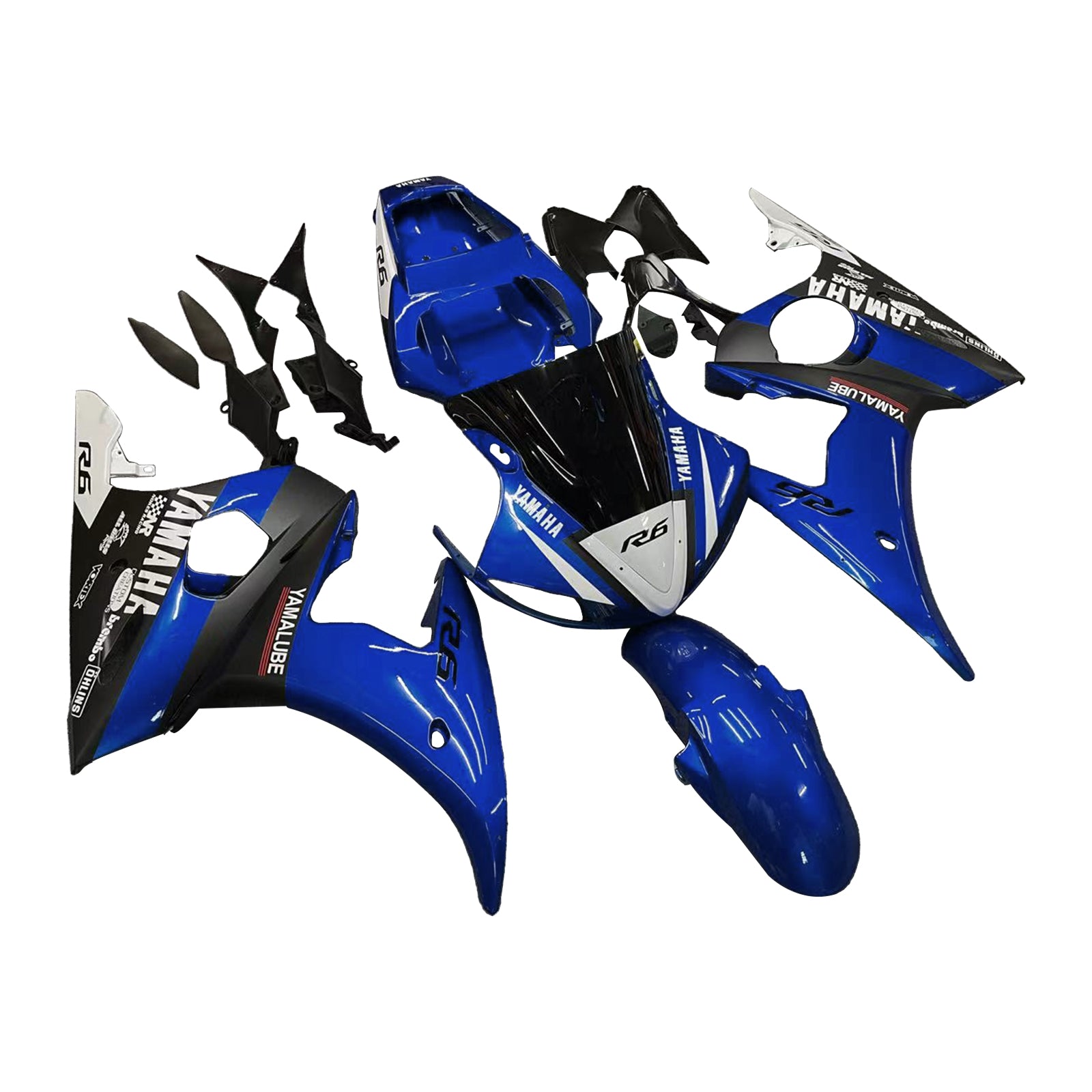 2003-2004 Yamaha YZF 600 R6/R6S Injection Fairing Kit Bodywork Plastic ABS #156