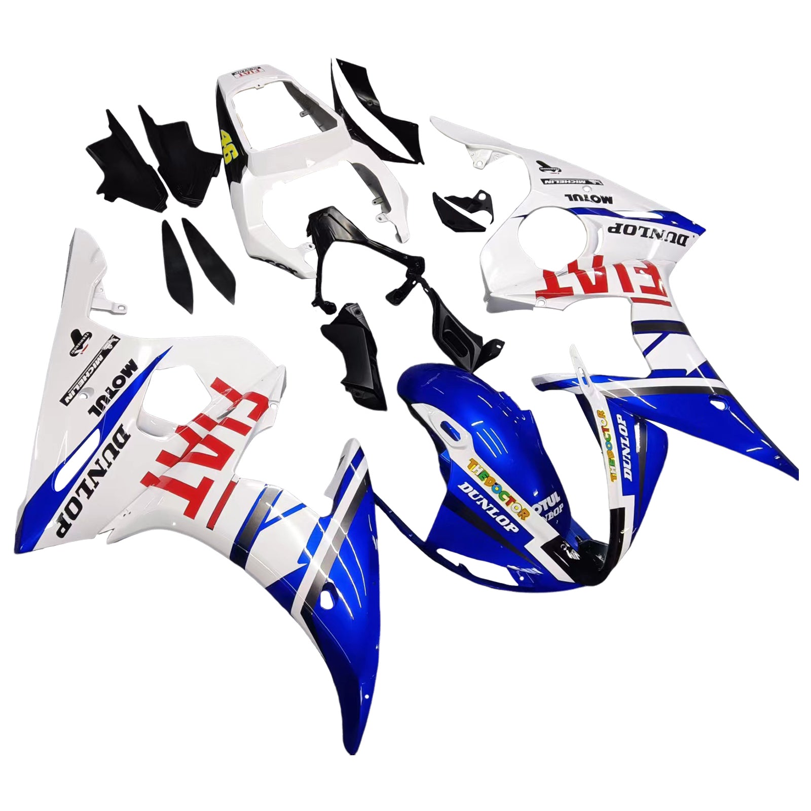 2005 Yamaha YZF 600 R6 Injection Fairing Kit Bodywork Plastic ABS #1