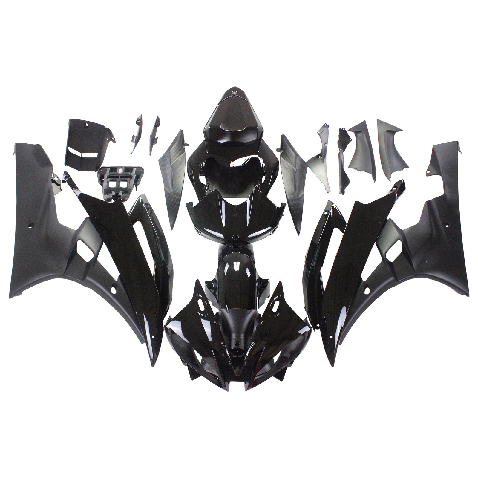 2006-2007 Yamaha YZF-R6 Carénages Contraste Noir R6 Racing Générique
