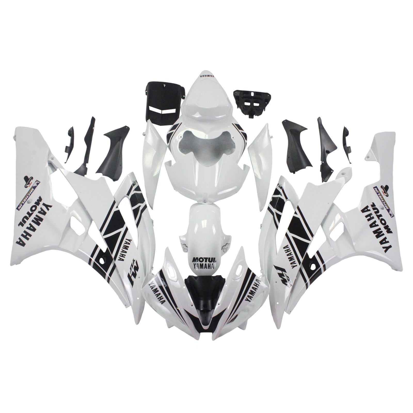 2006-2007 Yamaha YZF 600 R6 Amotopart Injection Fairing Kit Bodywork Plastic ABS #121