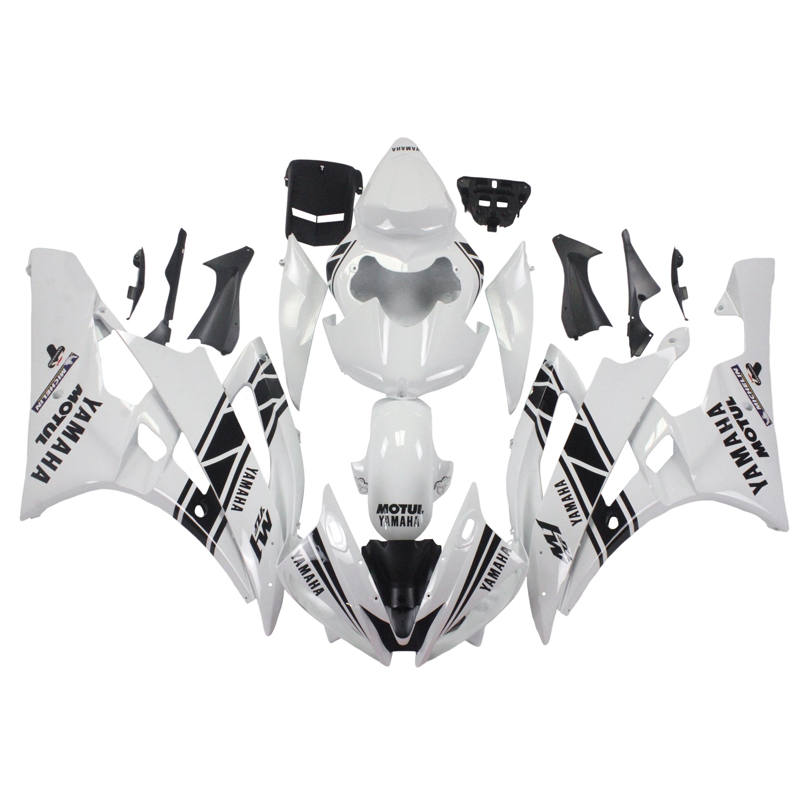 2006-2007 Yamaha yzf 600 R6 Kit de camerage d'injection Amotopart Bodywork Plastic Abs # 121