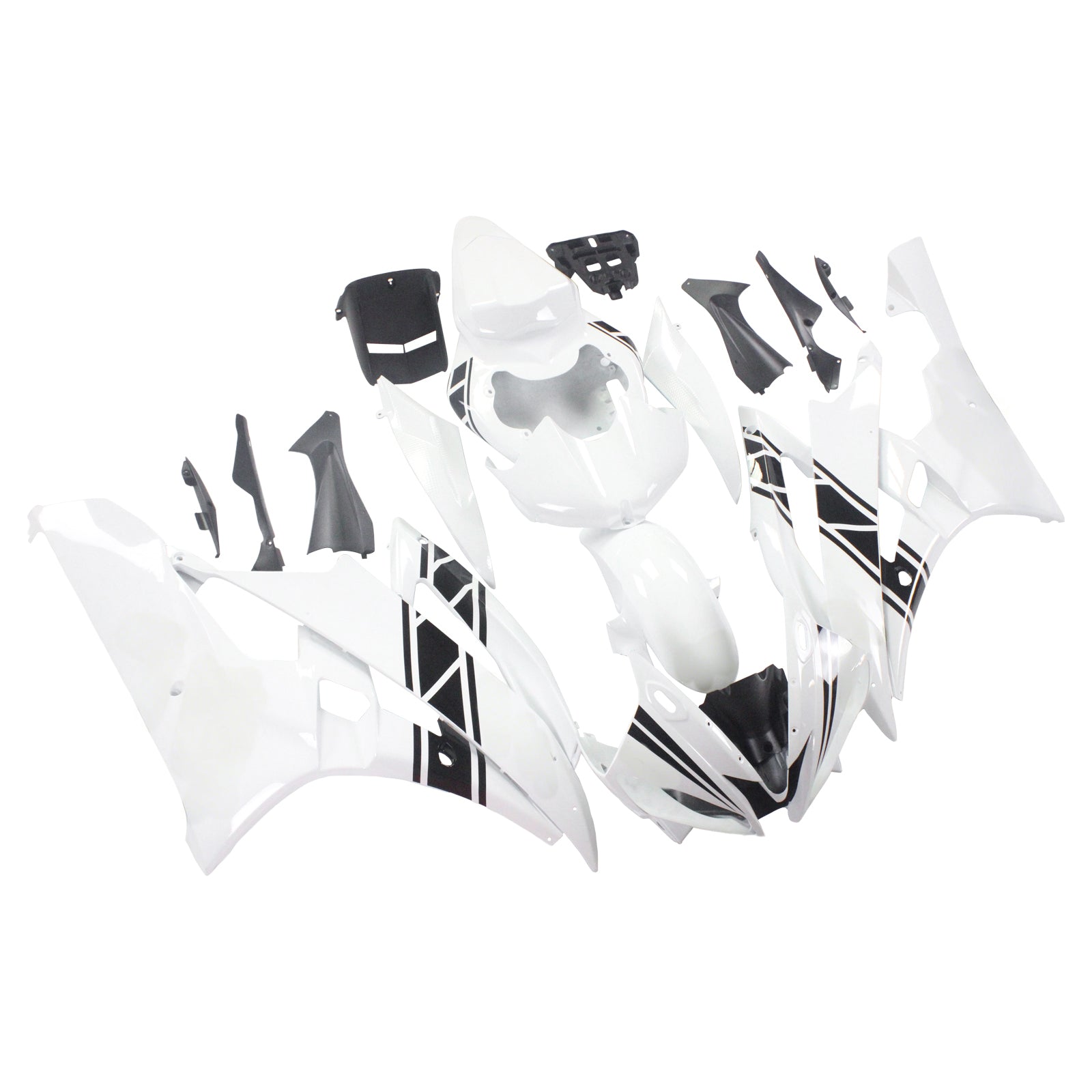 2006-2007 YAMAHA YZF 600 R6 AMOTOPART INJEKTION FAIRING KIT BOODYWORK PLAX ABS #121