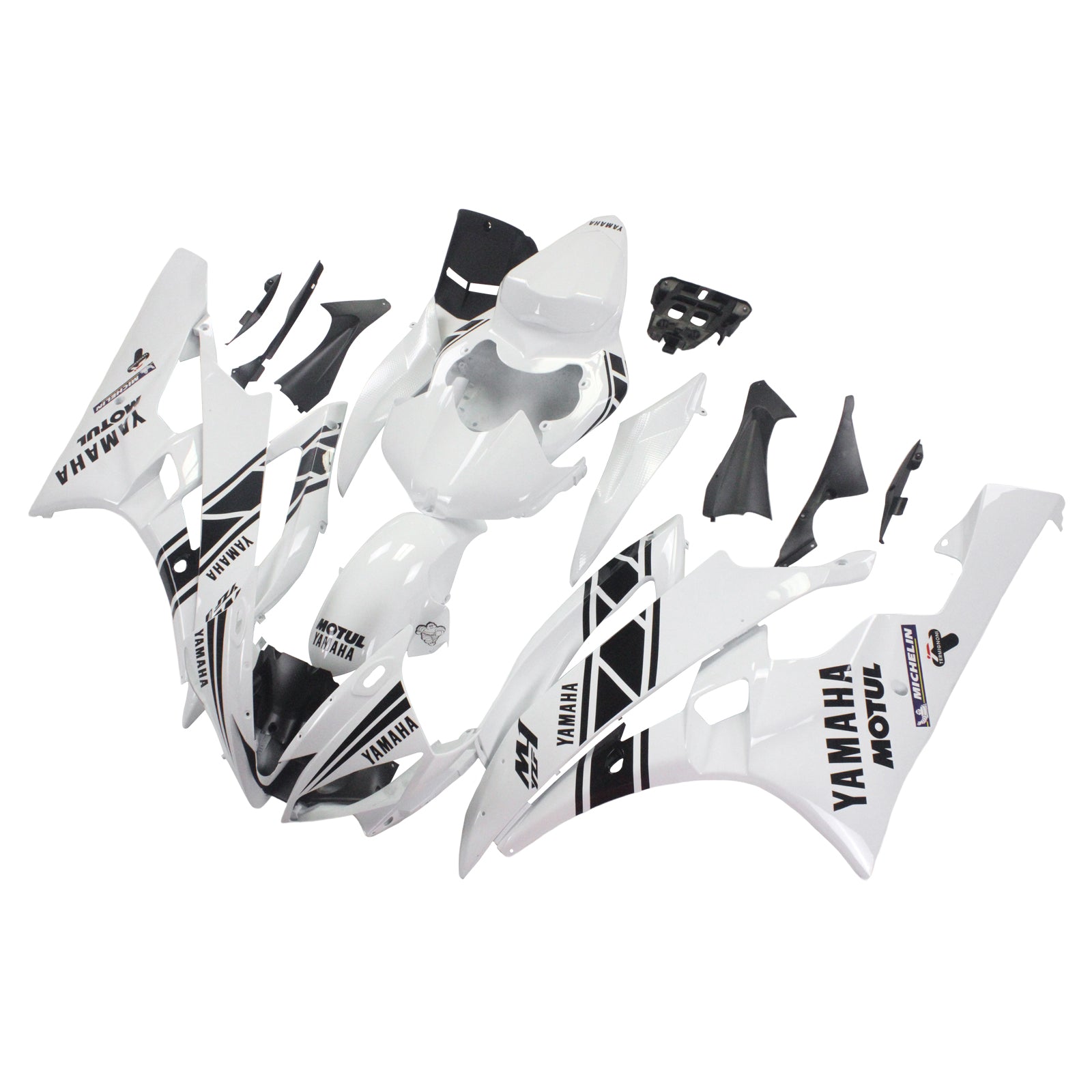 2006-2007 Yamaha YZF 600 R6 Amotopart Injection Fairing Kit Bodywork Plastic ABS #121