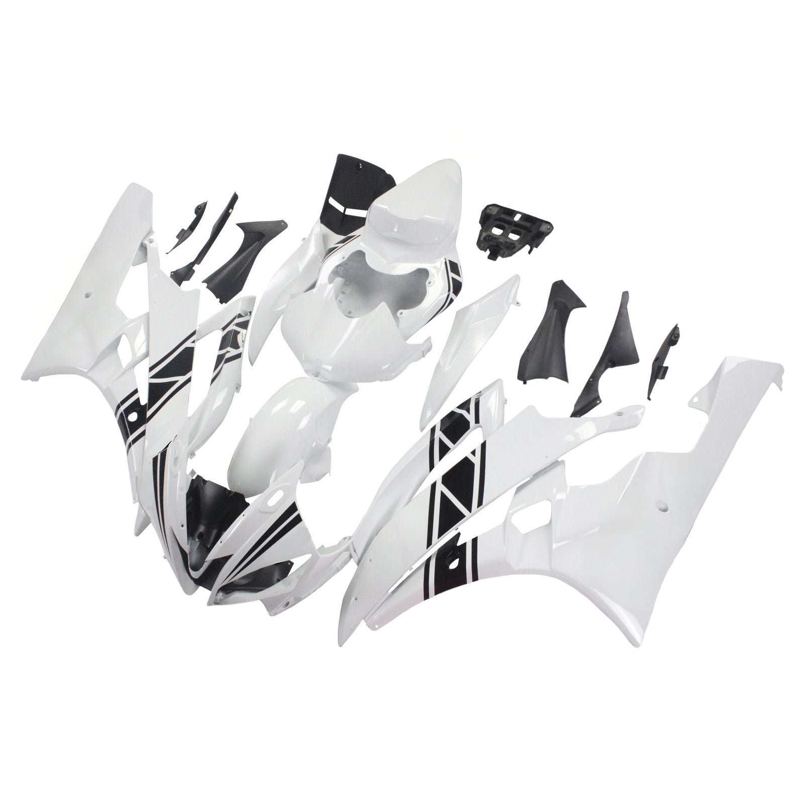 2006-2007 YAMAHA YZF 600 R6 AMOTOPART INJEKTION FAIRING KIT BOODYWORK PLAX ABS #121