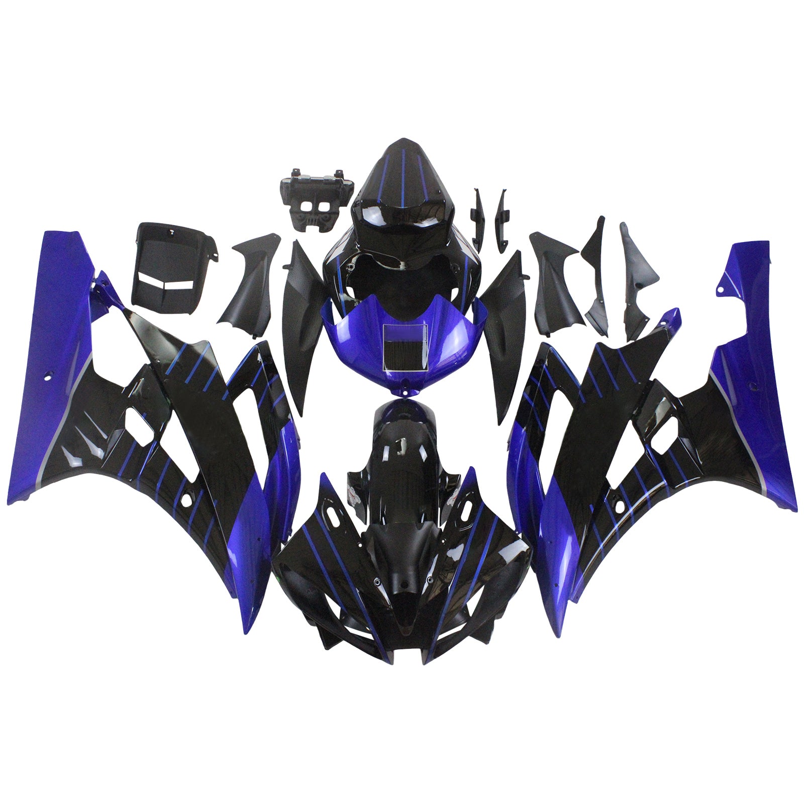 2006-2007 Yamaha YZF 600 R6 kuipset carrosserie kunststof ABS