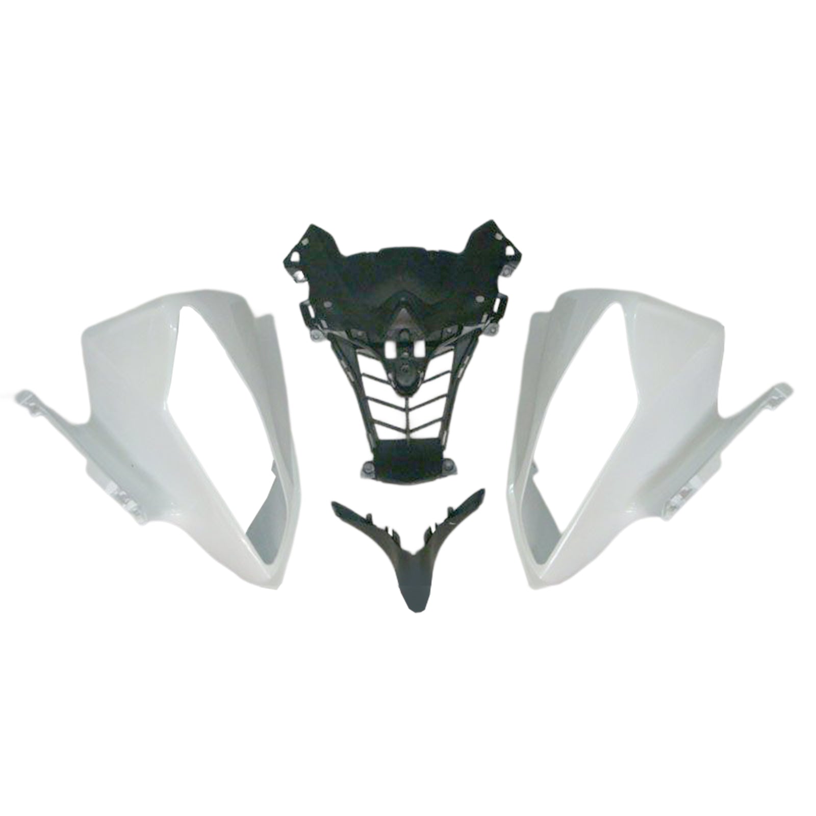 2008-2016 Yamaha YZF-R6 White Racing Fairings Generic