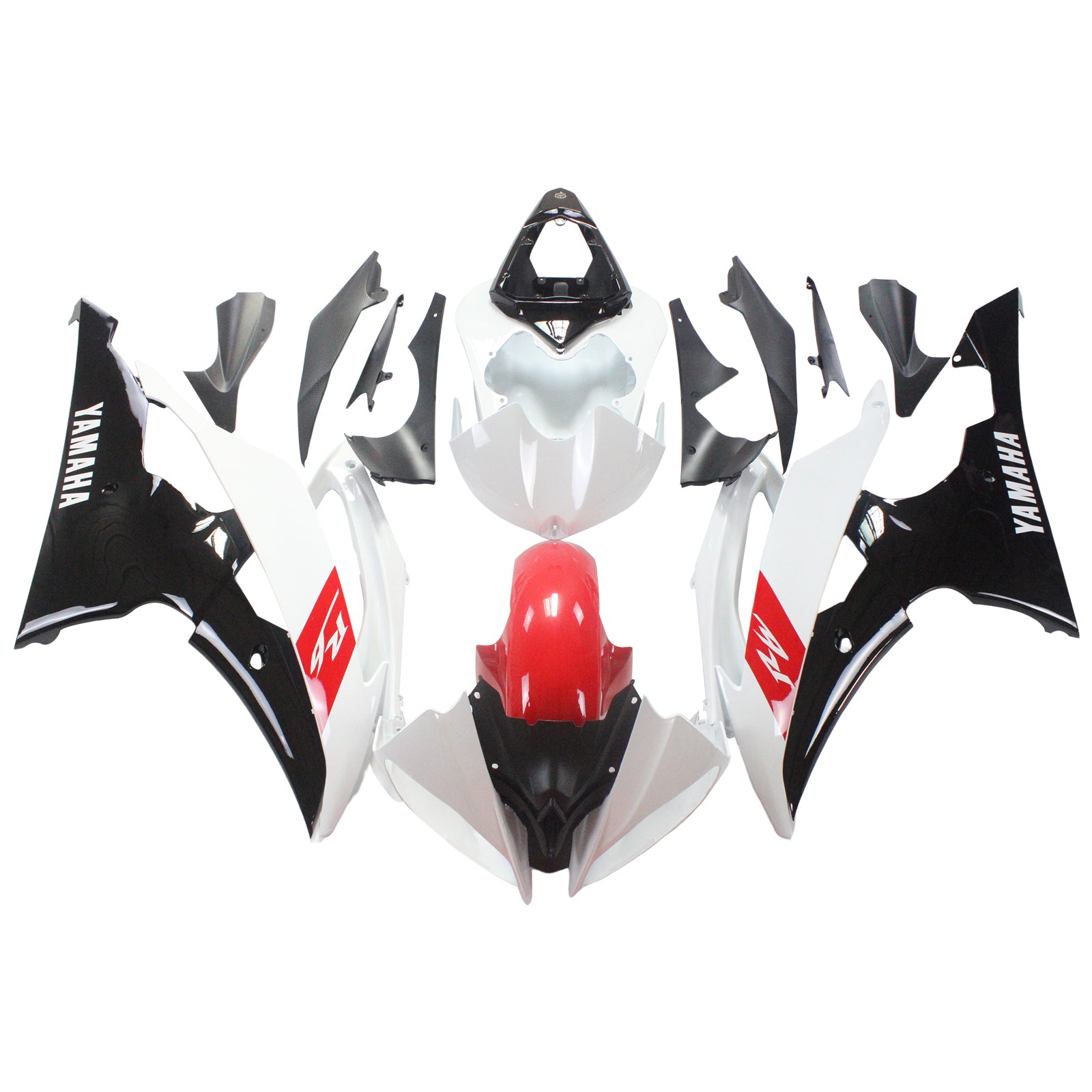 2008-2016 Yamaha YZF 600 R6 Amotopart Injection Fairing Kit Bodywork Plastic ABS #121