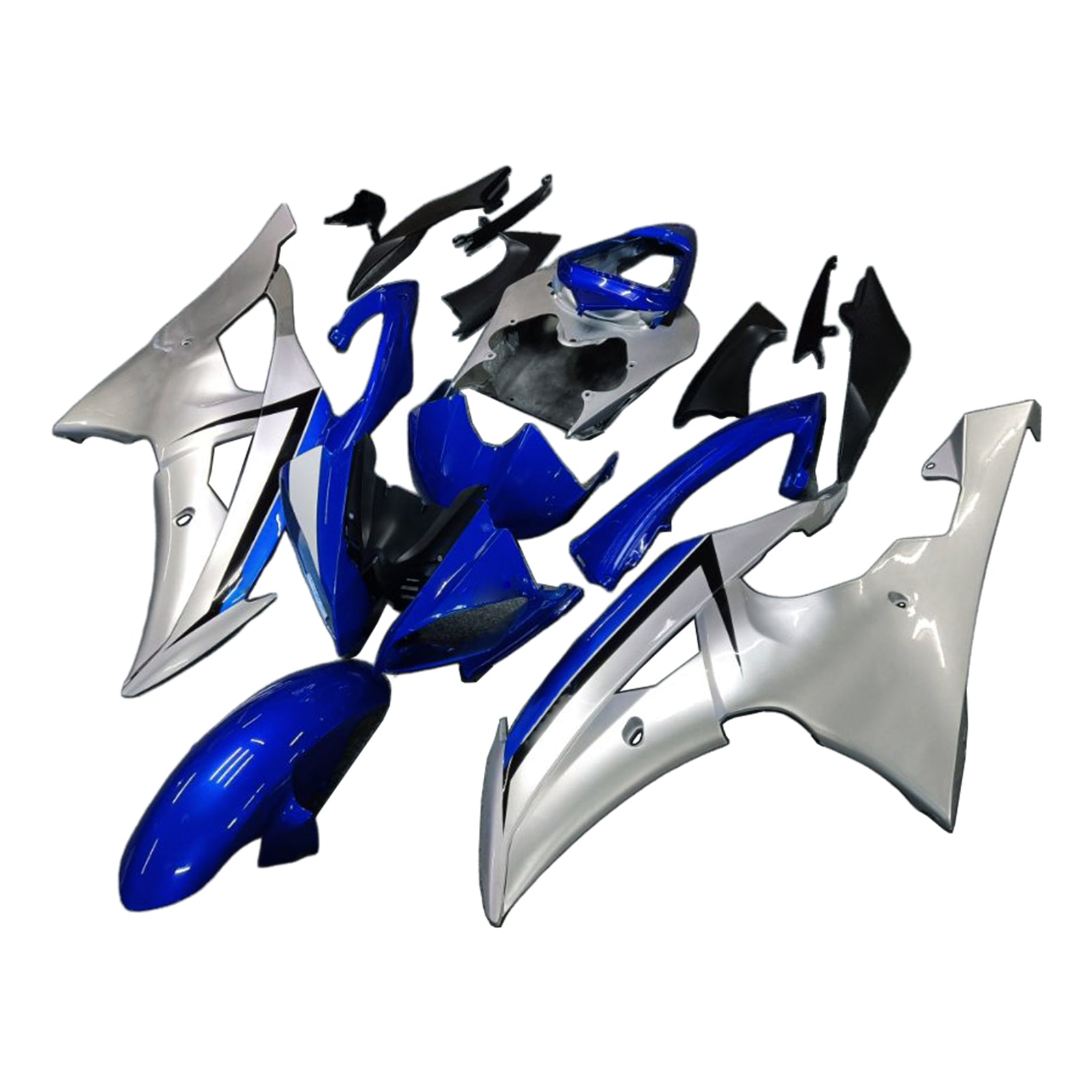 2008-2016 Yamaha YZF 600 R6 Amotopart Kit de carenado de inyección Carrocería Plástico ABS # 139