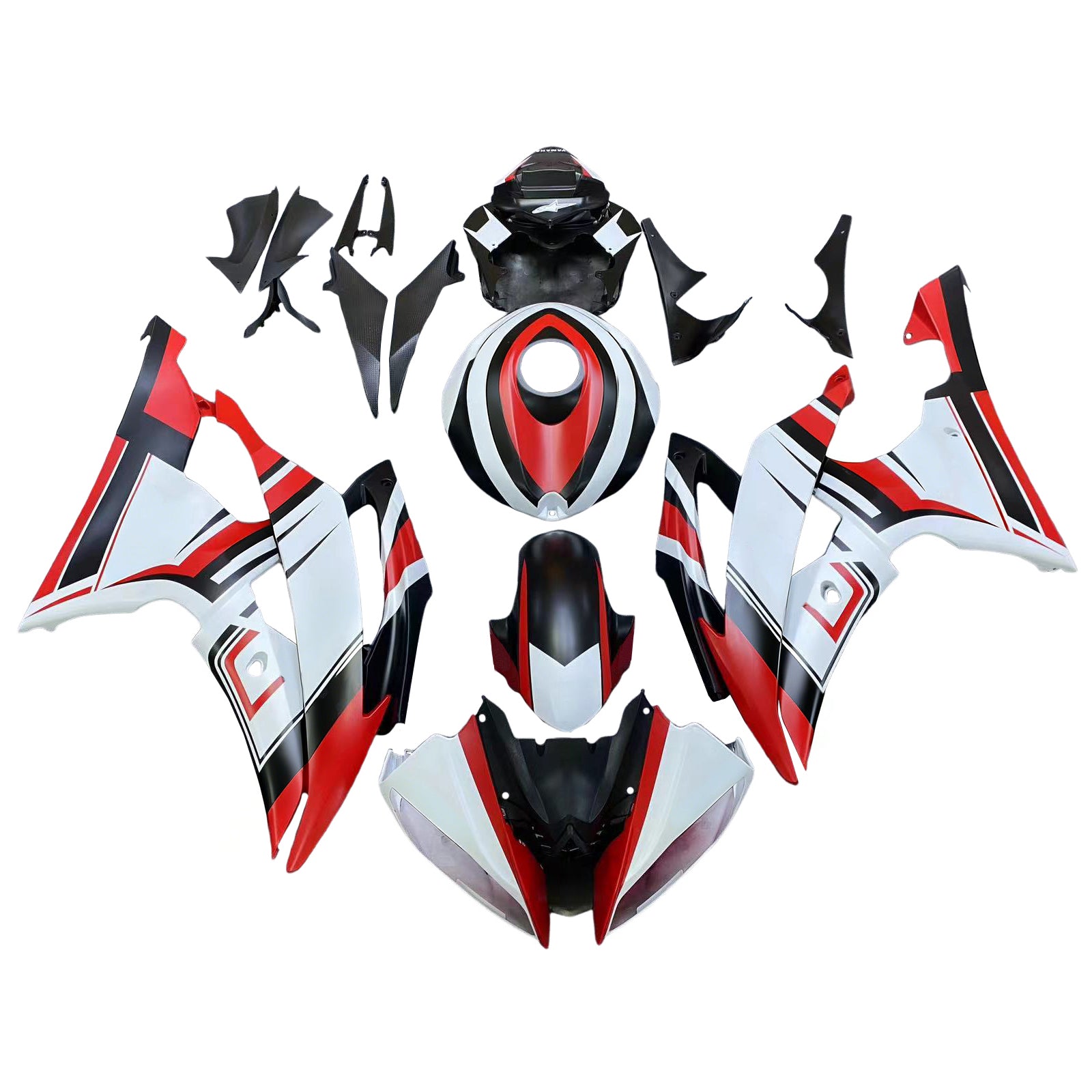 2008-2016 Yamaha YZF 600 R6 Kit de carénage d'injection carrosserie plastique ABS #186