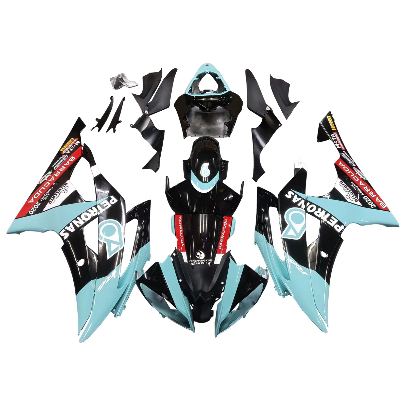 2008-2016 Yamaha YZF 600 R6 Injectiekuipset Carrosserie Kunststof ABS #187