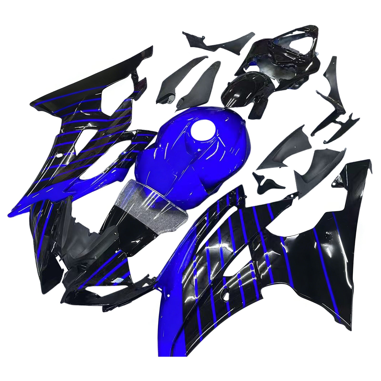 2008-2016 Yamaha YZF 600 R6 Kit de carénage d'injection carrosserie plastique ABS #190