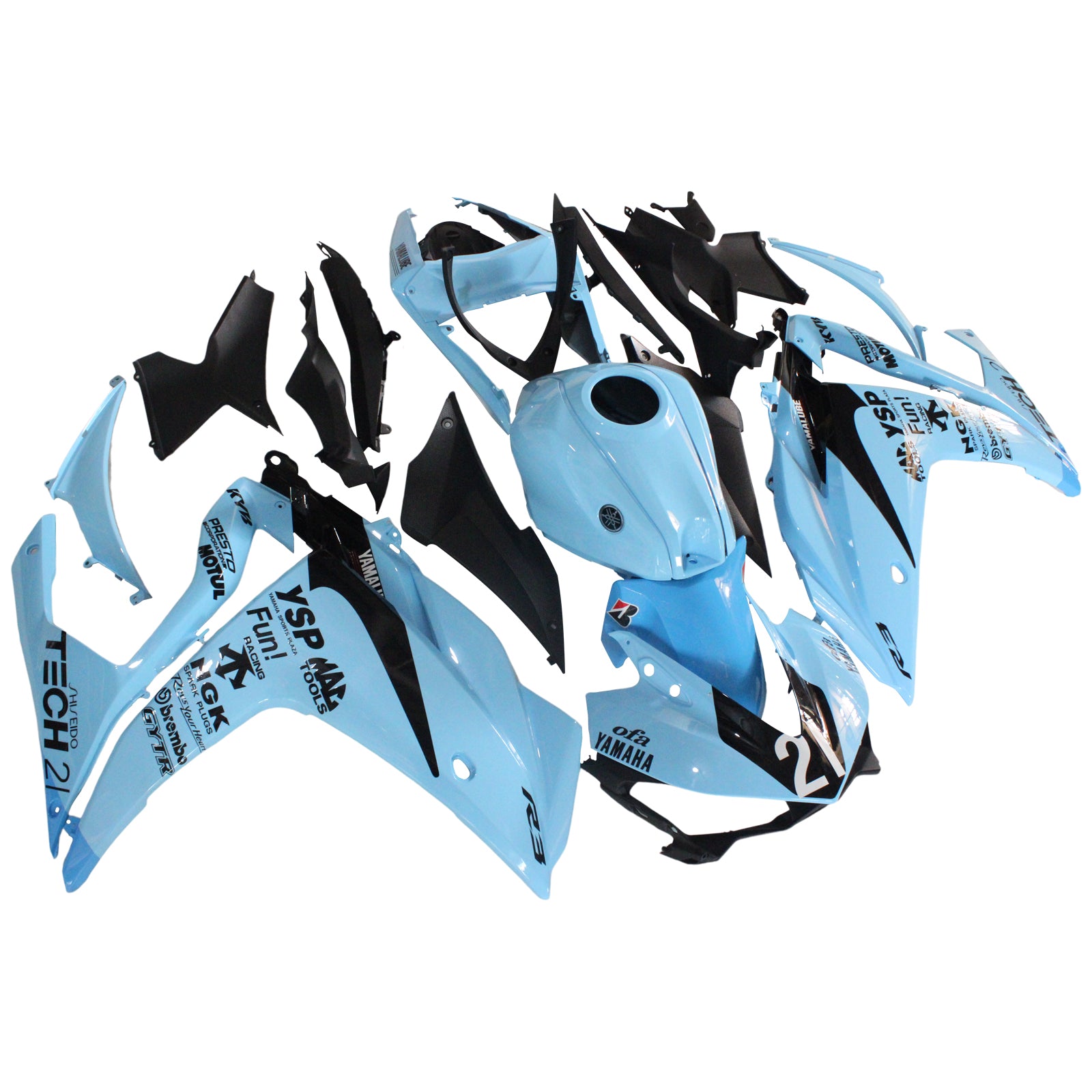 2014-2018 Yamaha YZF-R3 2015-2017 R25 Kit de carénage générique