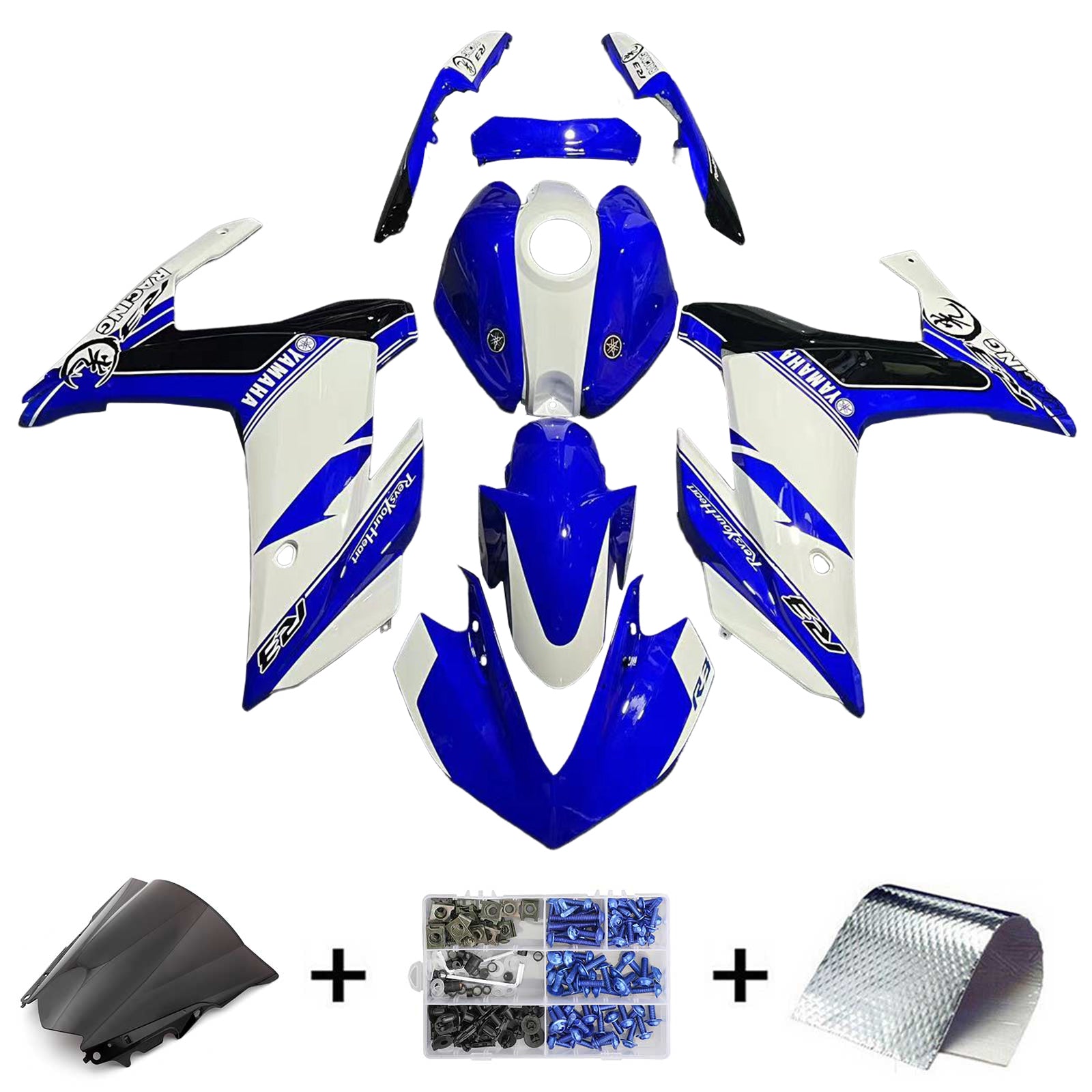 2014-2018 Yamaha YZF-R3 2015-2017 R25 Amotopart Injection Fairing Kit Bodywork ABS #122