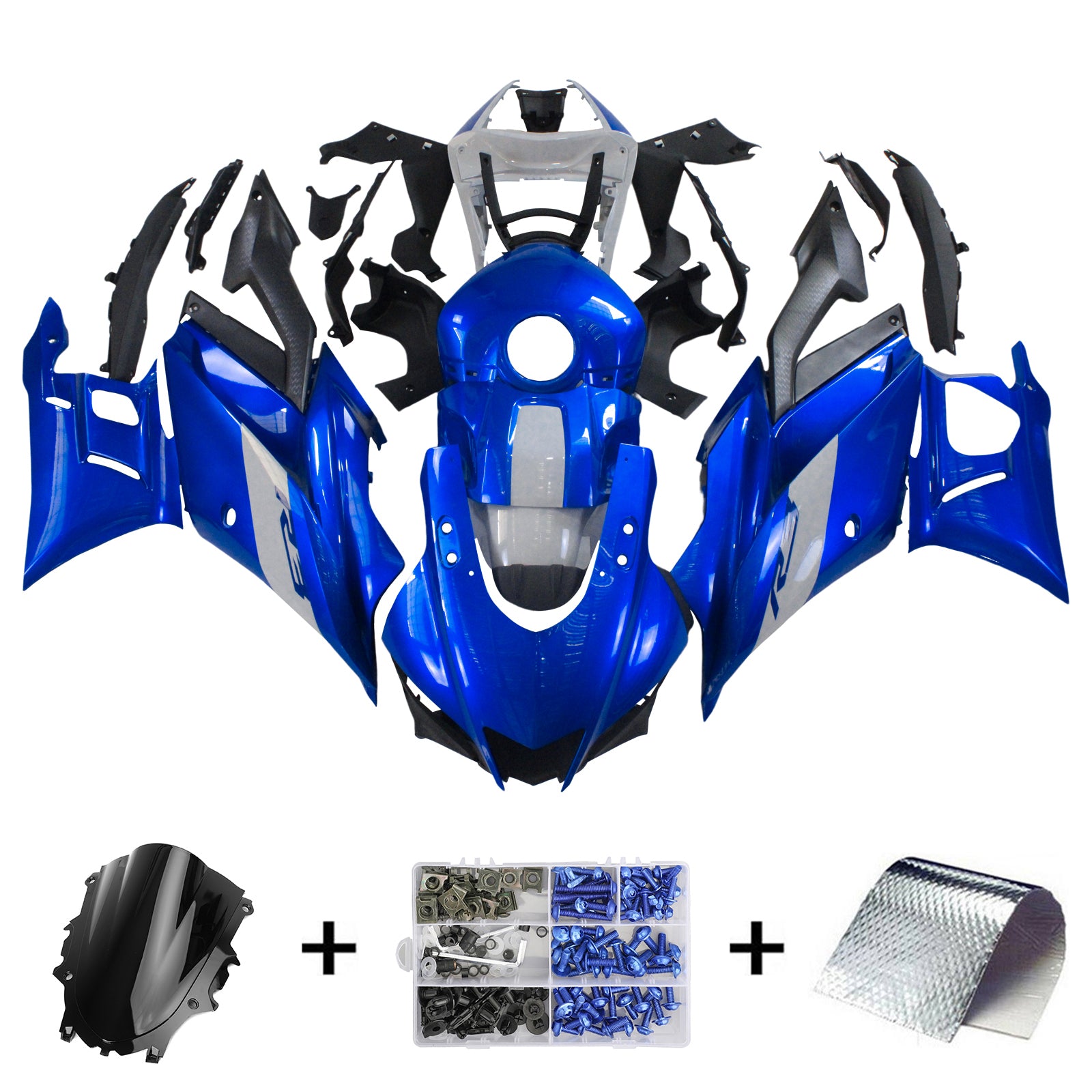 2019-2021 Yamaha YZF-R3 R25 Fairing Kit Bodywork ABS #101