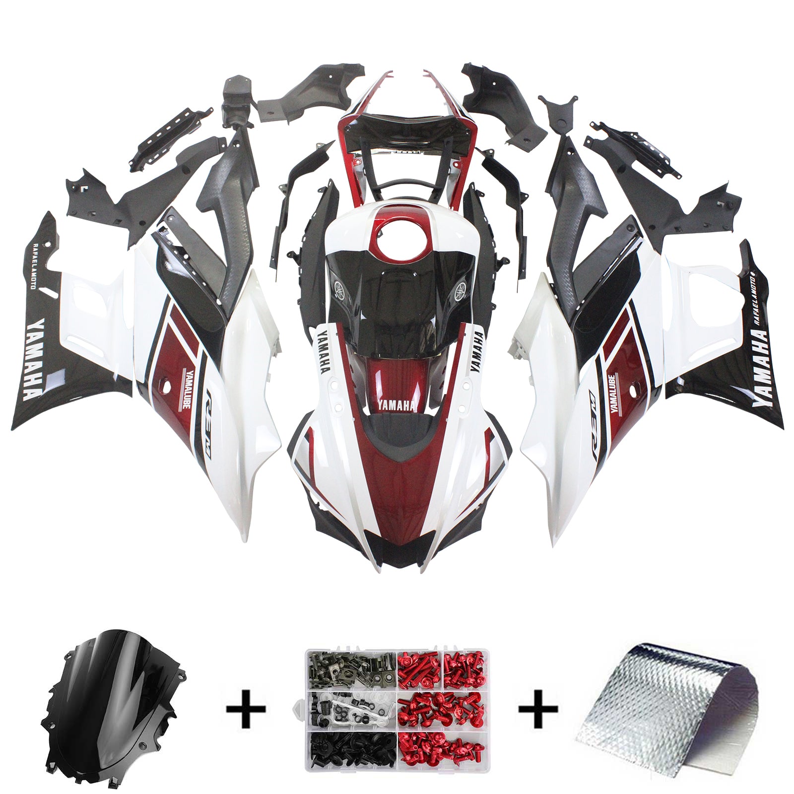 2019-2021 Yamaha YZF-R3 R25 Amotopart Injection Fairing Kit Bodywork Plastic ABS #122