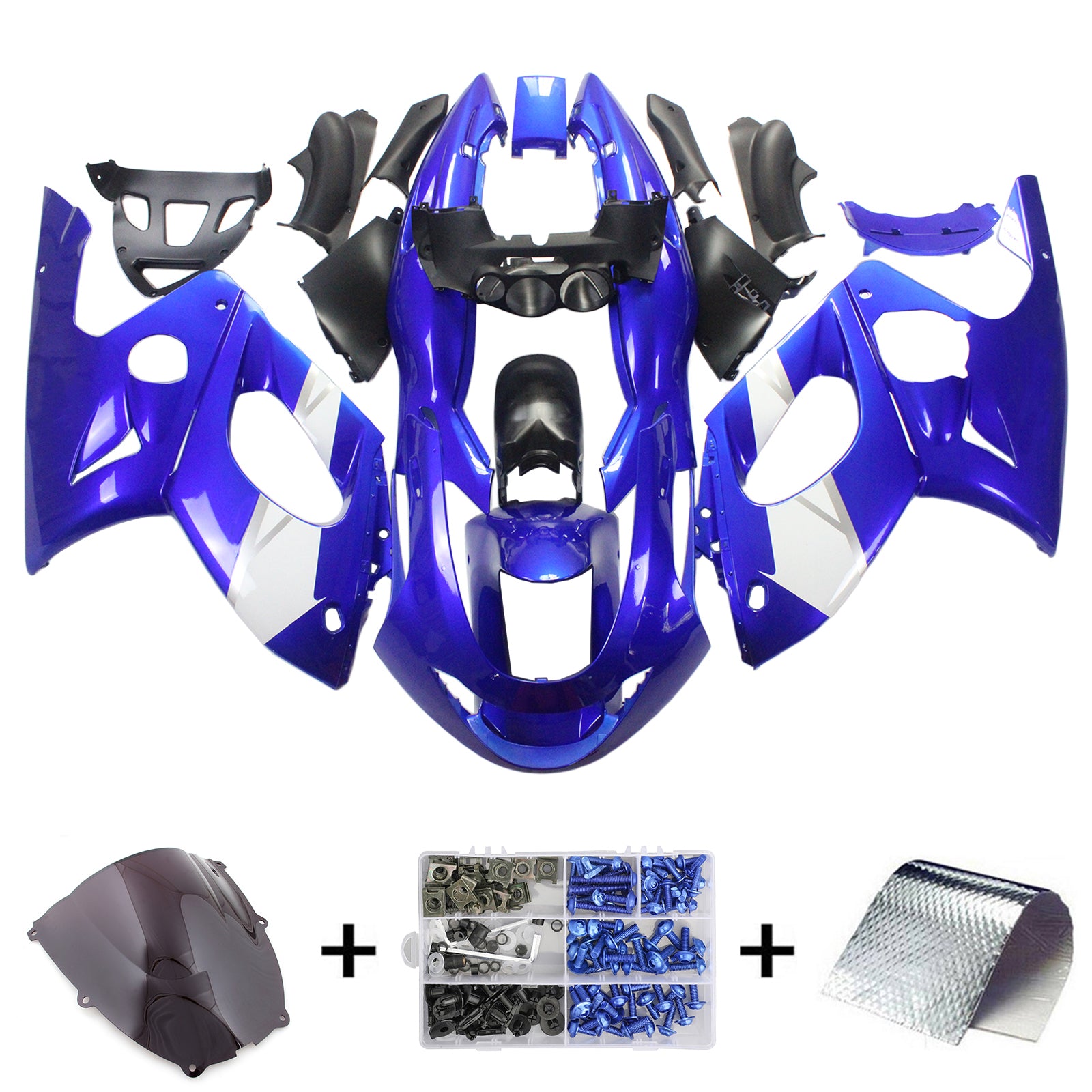 1996-2007 Yamaha YZF 600R Thundercat Amotopart Kit de carenado de inyección Carrocería Plástico ABS # 103