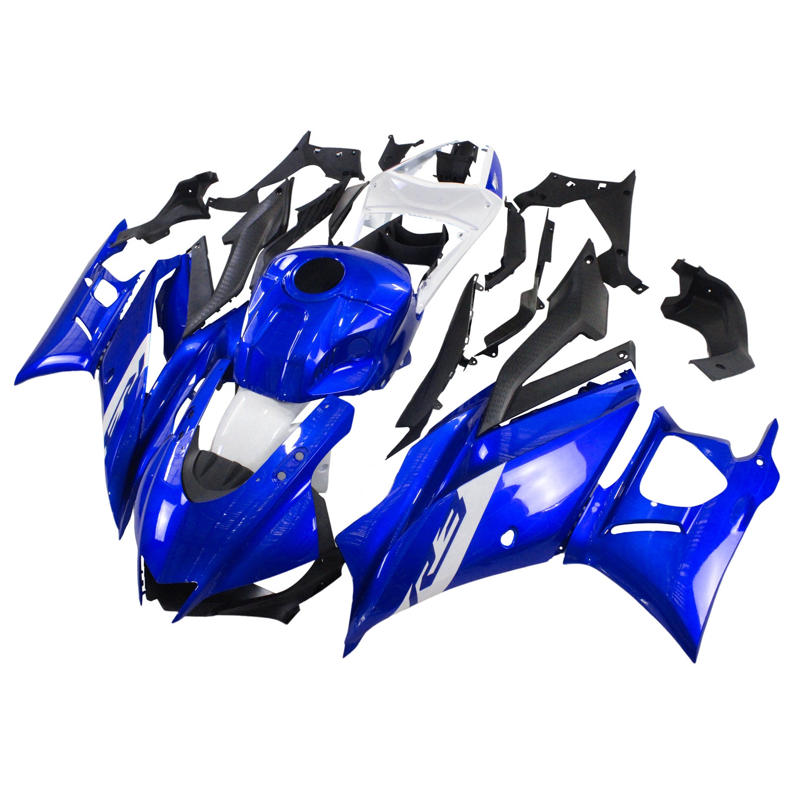 2022-2023 Yamaha YZF-R3 R25 Injection Fairing Kit Karosseri Plast ABS #125