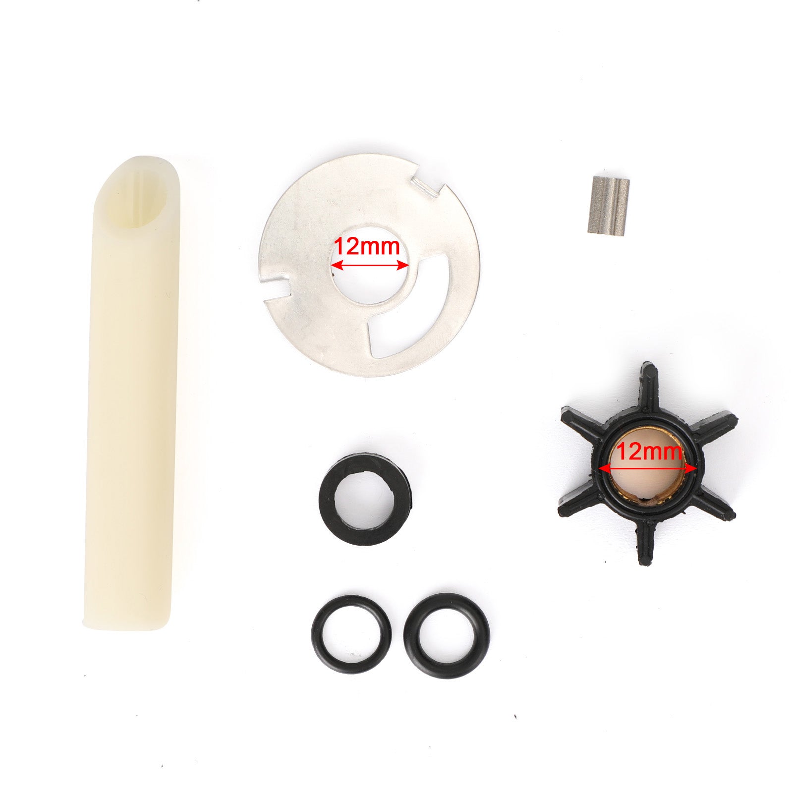 Water Pump Impeller Kit fit for Mercury Mariner 4/4.5/7.5/9.8 HP - 47-89981Q1