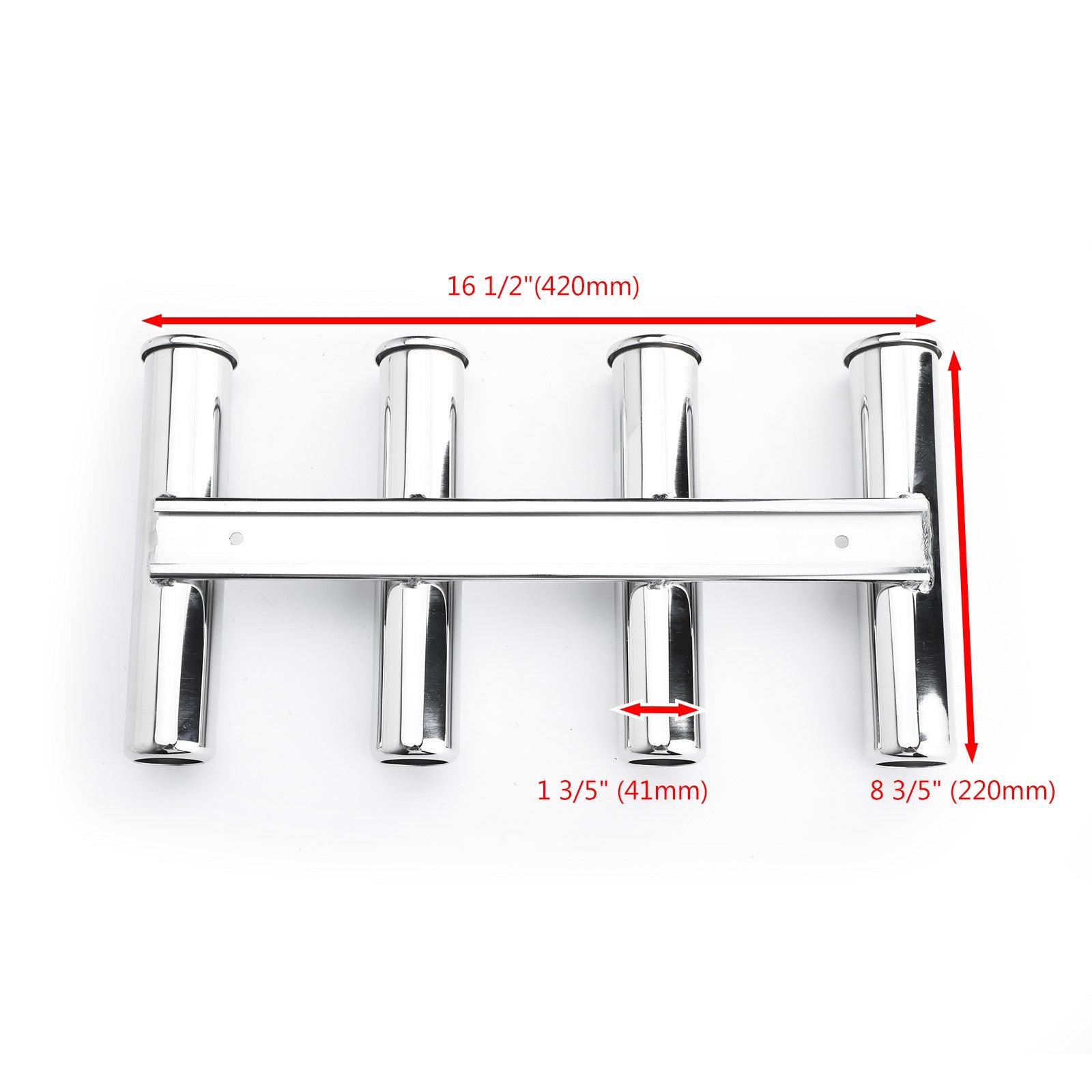 Rod Side Steel 4 Truck/ 316 RV Boat Stainless Mount Pod Tubes Fishing Holder Rod