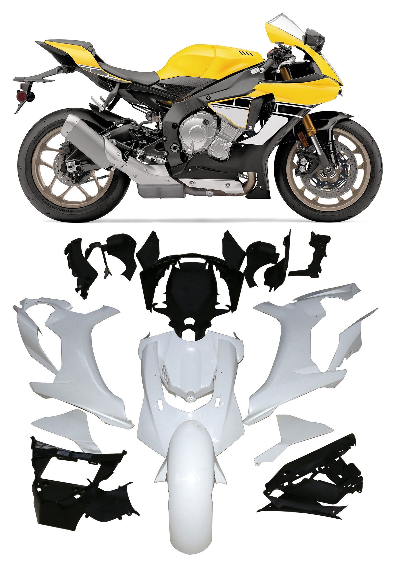 2015-2019 YAMAHA YZF 1000 R1 FAIRING KIT