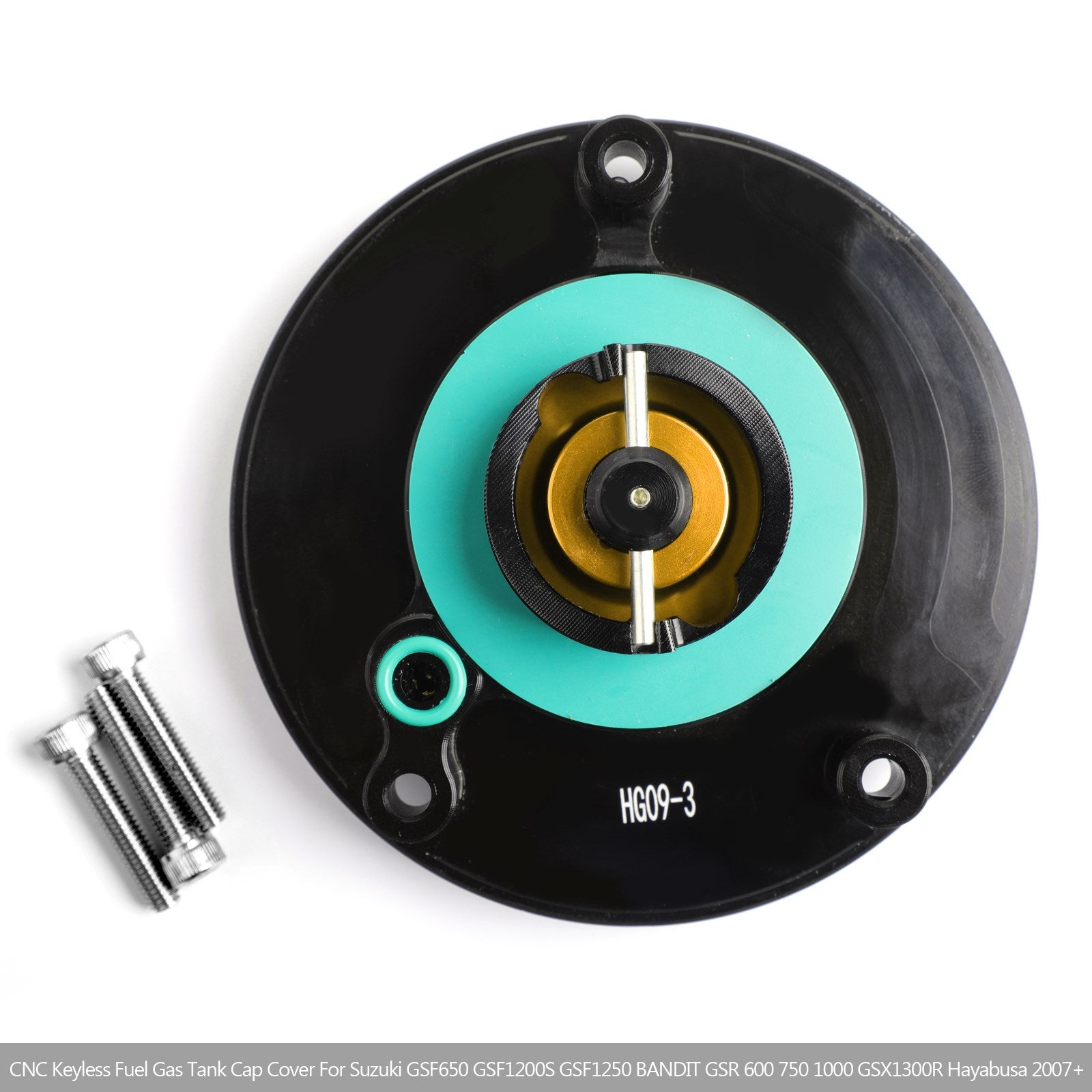 Quick Release Fuel Gas Cap Black For Suzuki SV650 SV650S SV1000 SV1000S 03-18
