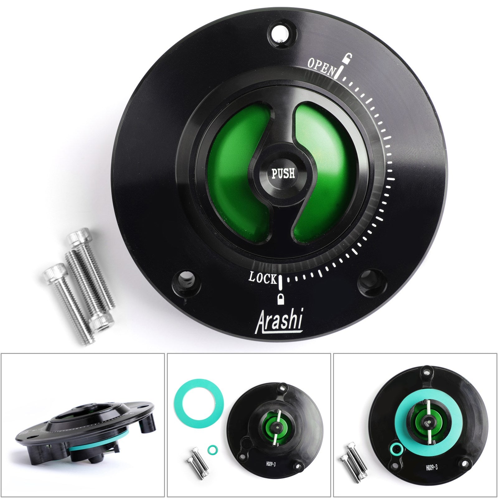 Quick Release Fuel Gas Cap Black For Suzuki SV650 SV650S SV1000 SV1000S 03-18