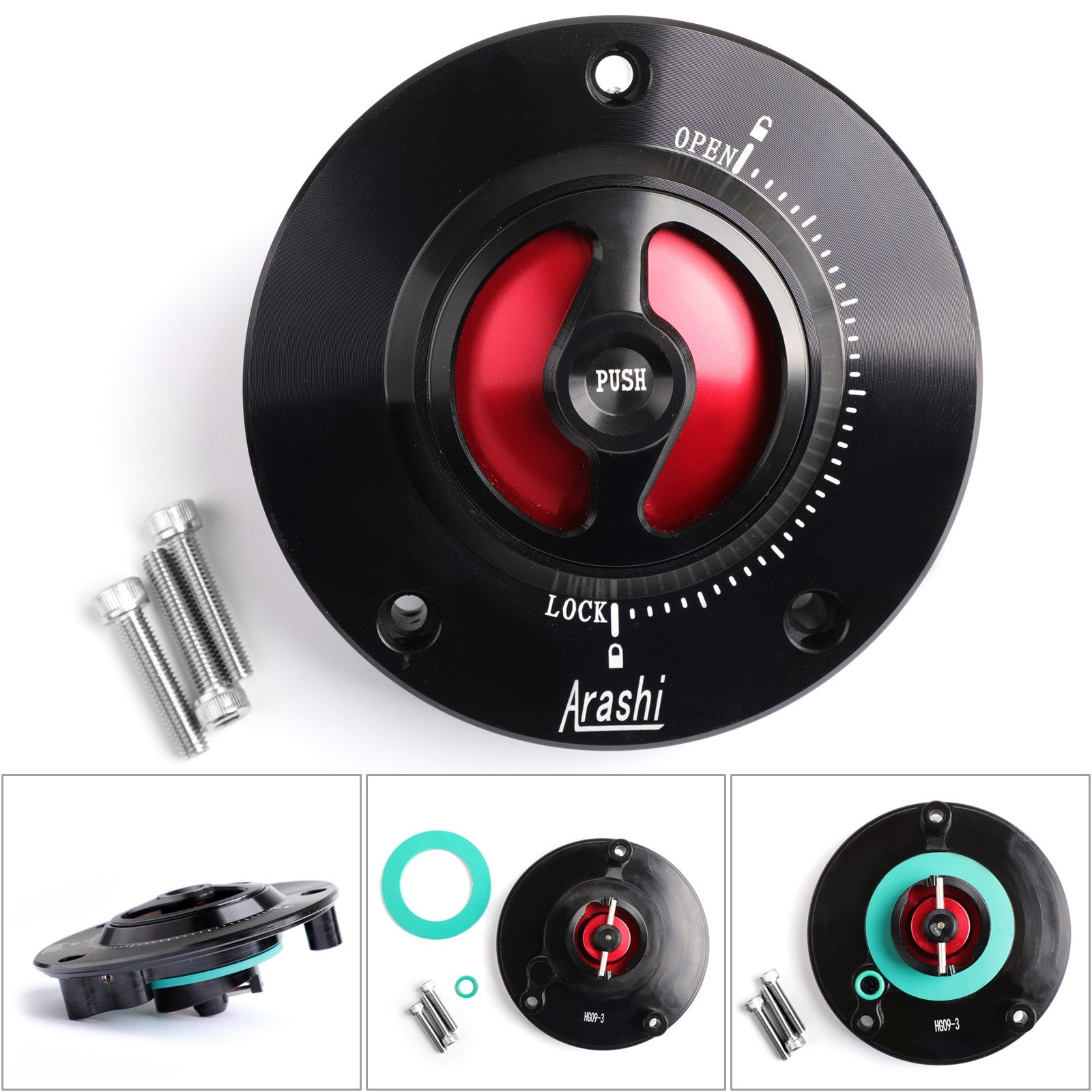 Quick Release Fuel Gas Cap Black For Suzuki SV650 SV650S SV1000 SV1000S 03-18