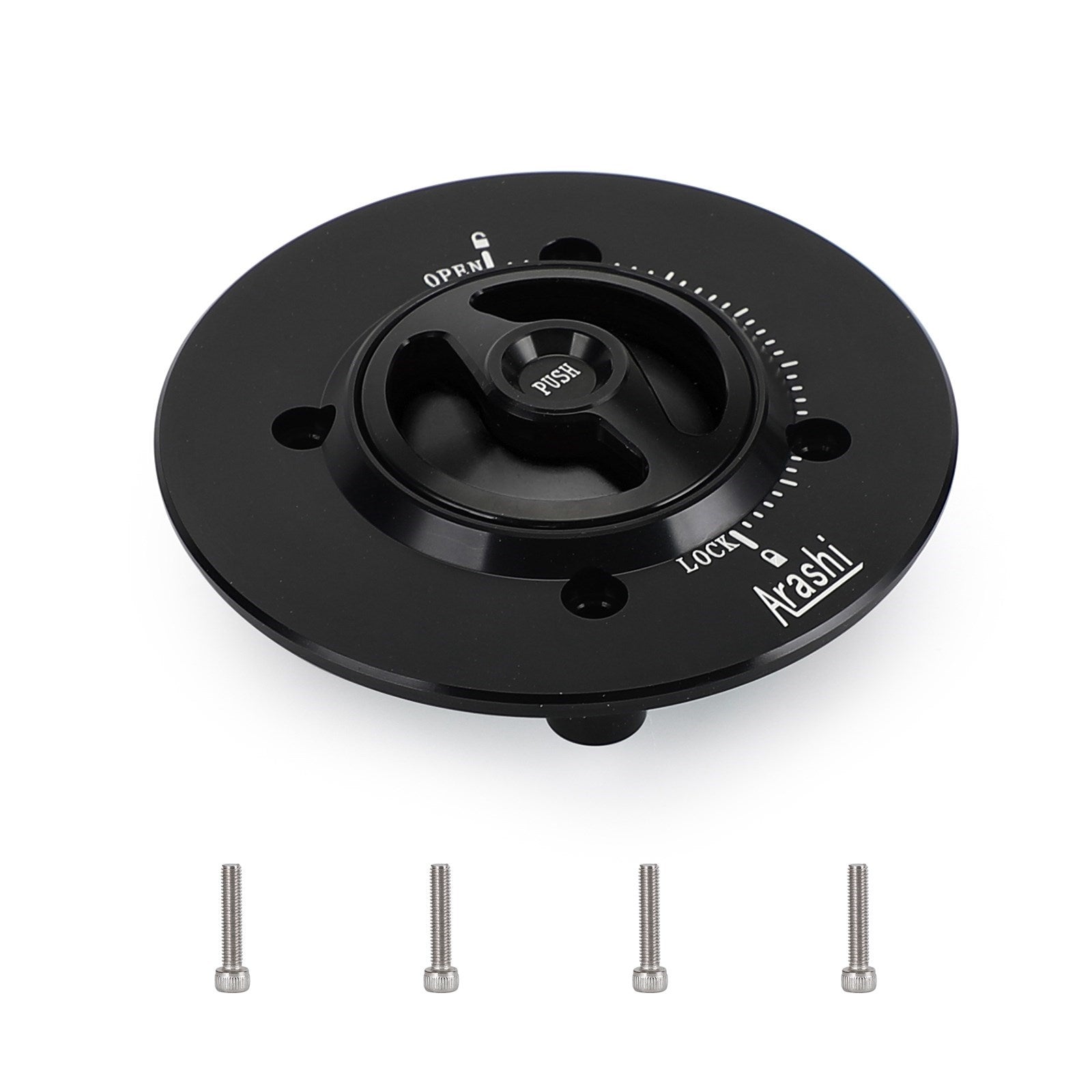Quick Release Fuel Gas Cap Black For Kawasaki Ninja 400 650 ZX-6R 2019-2022