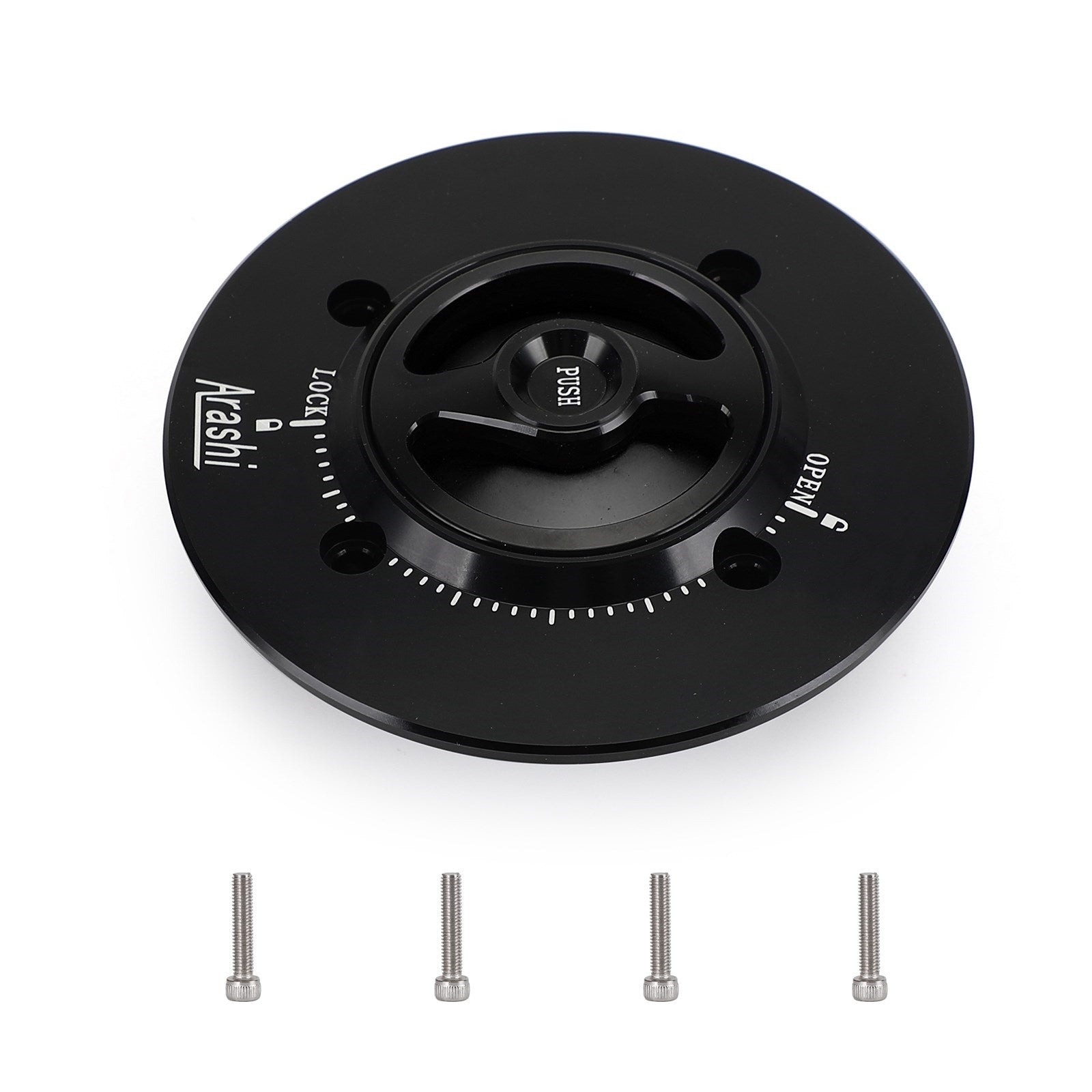 Quick Release Fuel Gas Cap Black For Kawasaki Ninja 400 650 ZX-6R 2019-2022