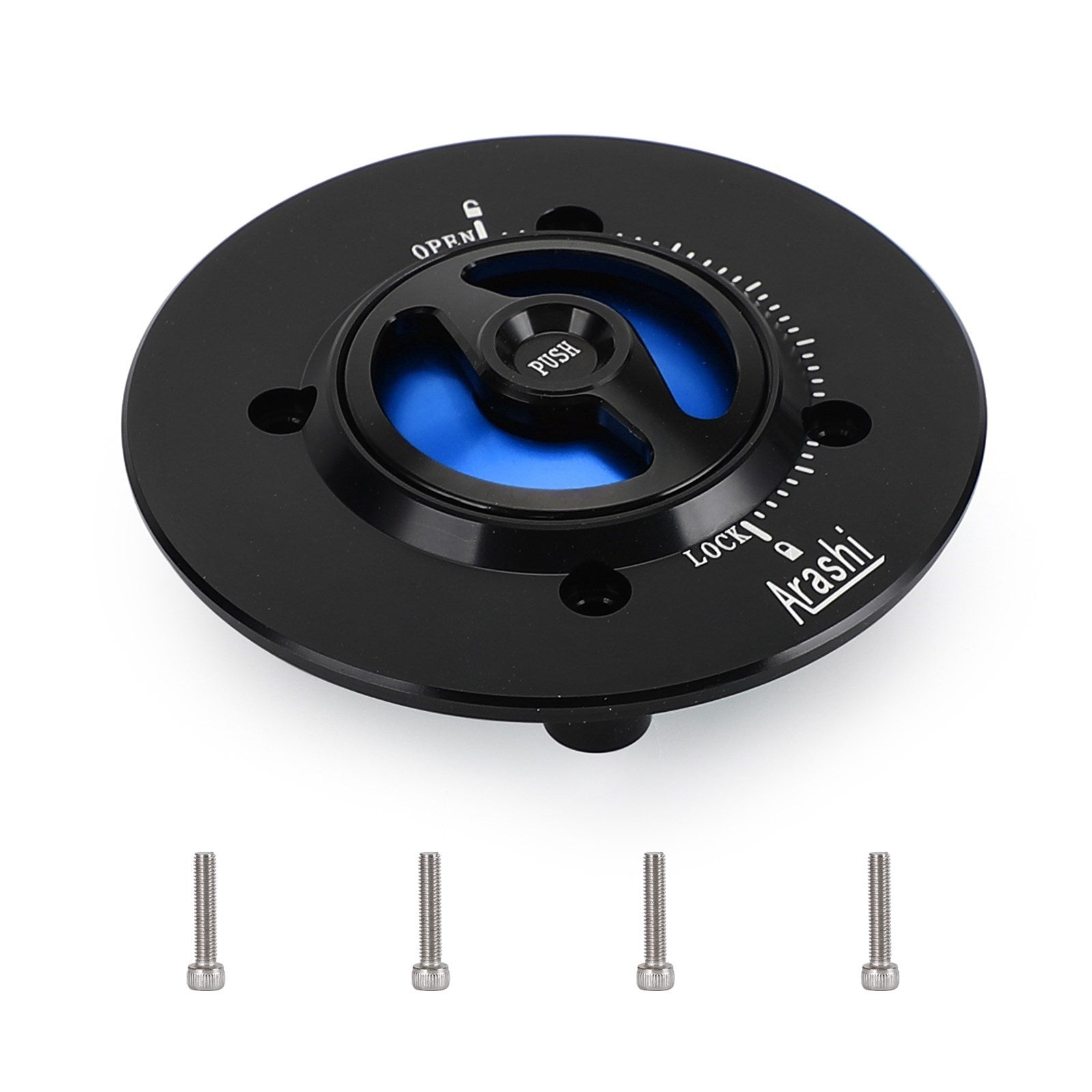 Quick Release Fuel Gas Cap Black For Kawasaki Ninja 400 650 ZX-6R 2019-2022